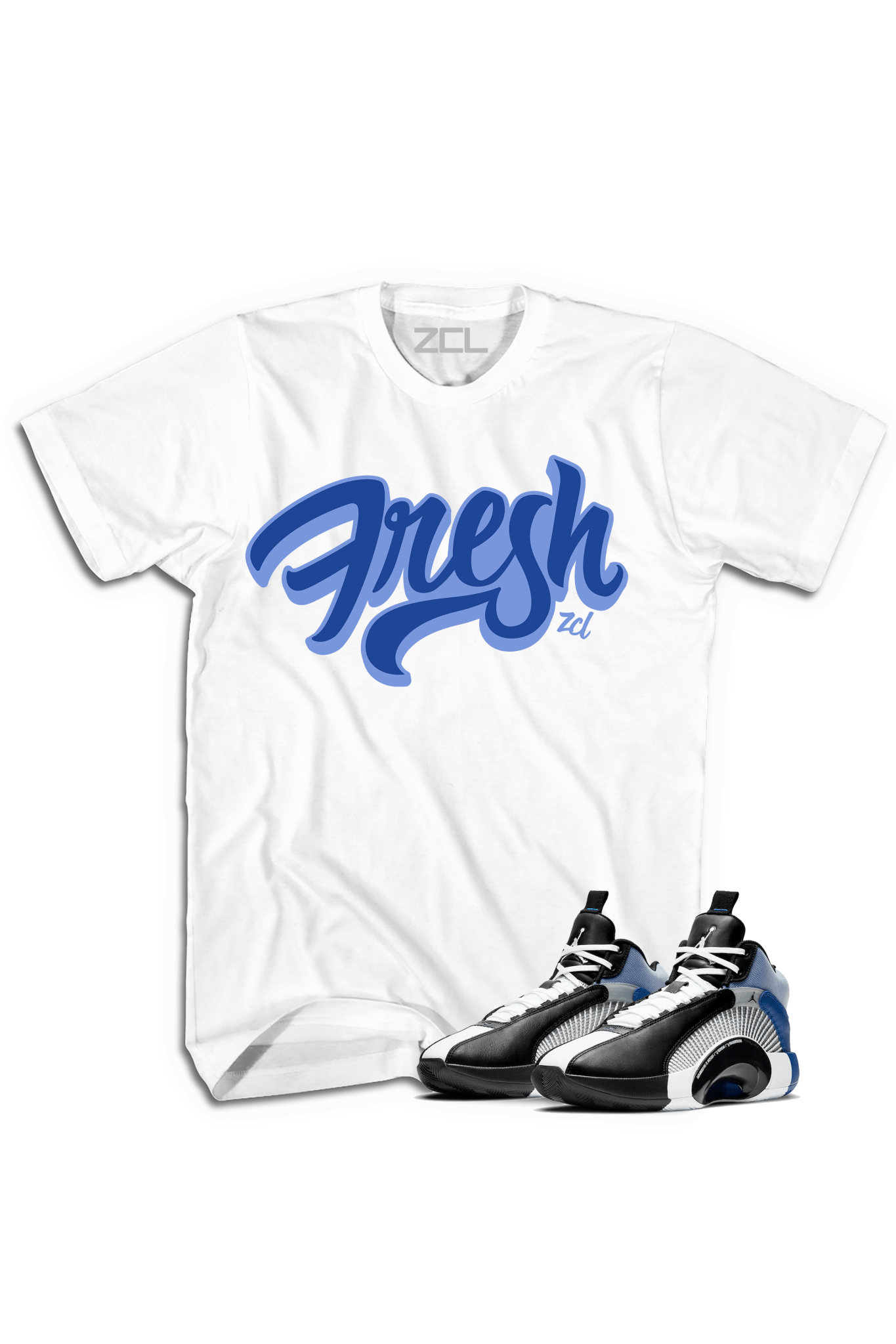 Air Jordan X Fragment "Fresh" Tee Sport (Blue)