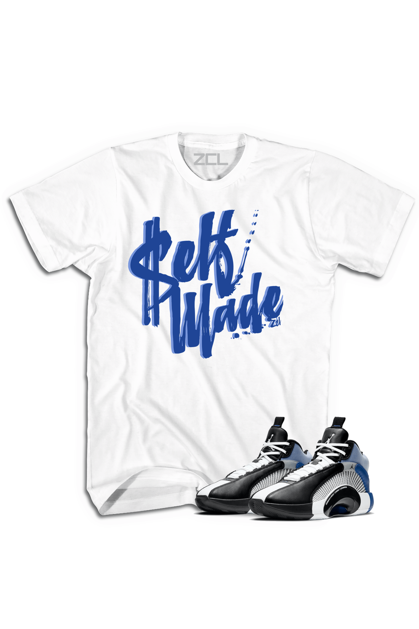 Air Jordan X Fragment "Self Made" Tee Sport (Blue)