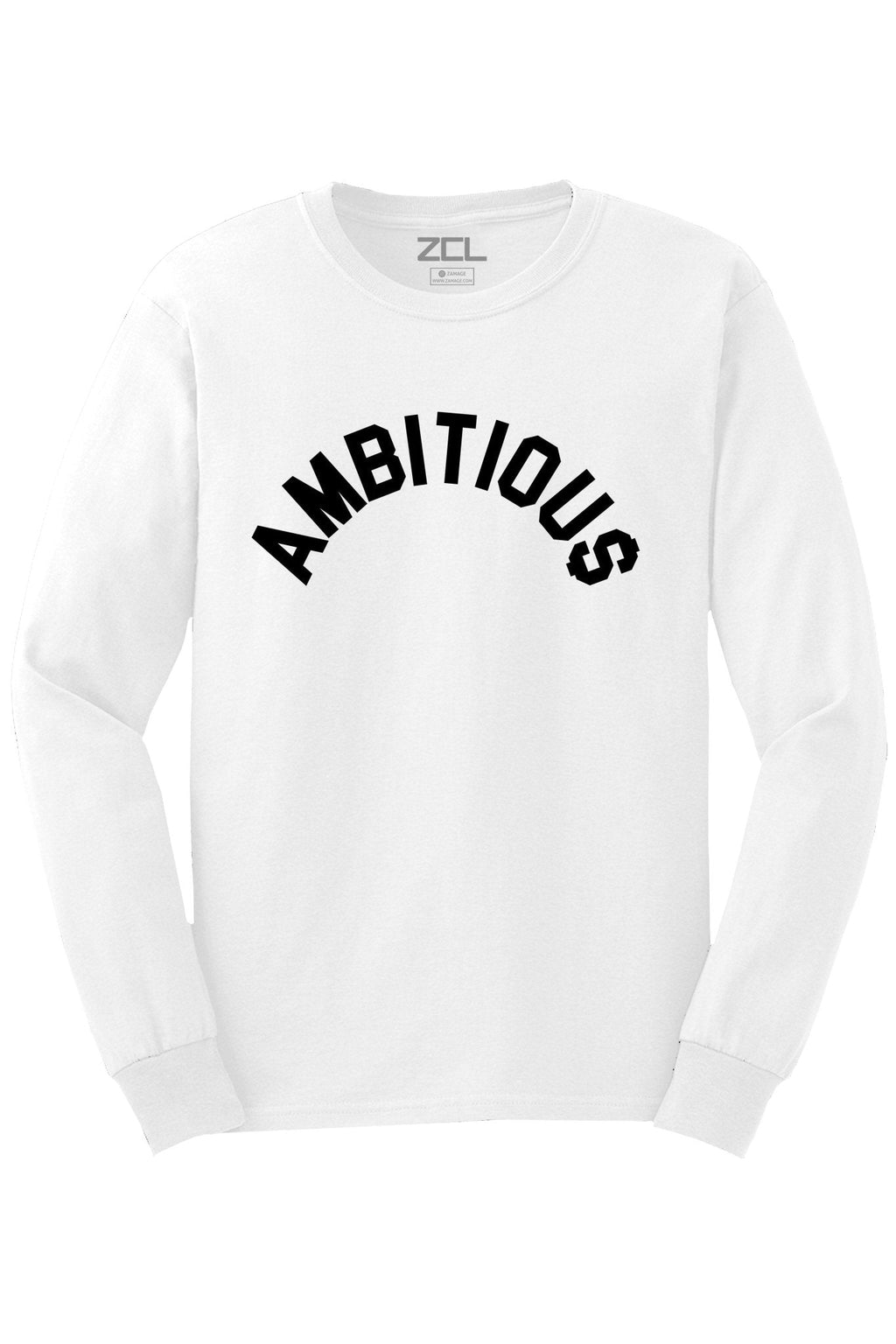 Ambitious Long Sleeve Tee (Black Logo)