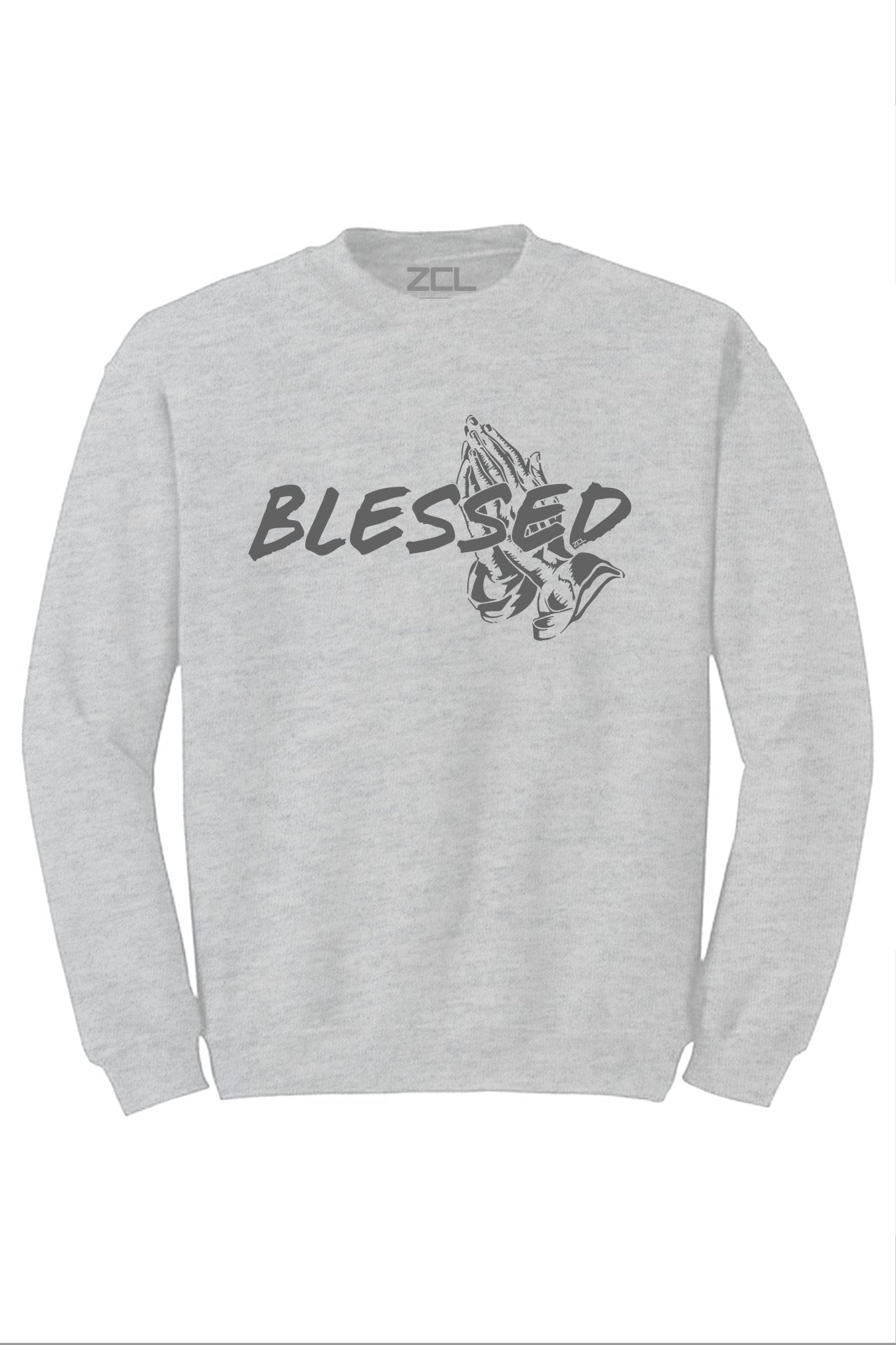Blessed Crewneck Sweatshirt (Grey Logo)