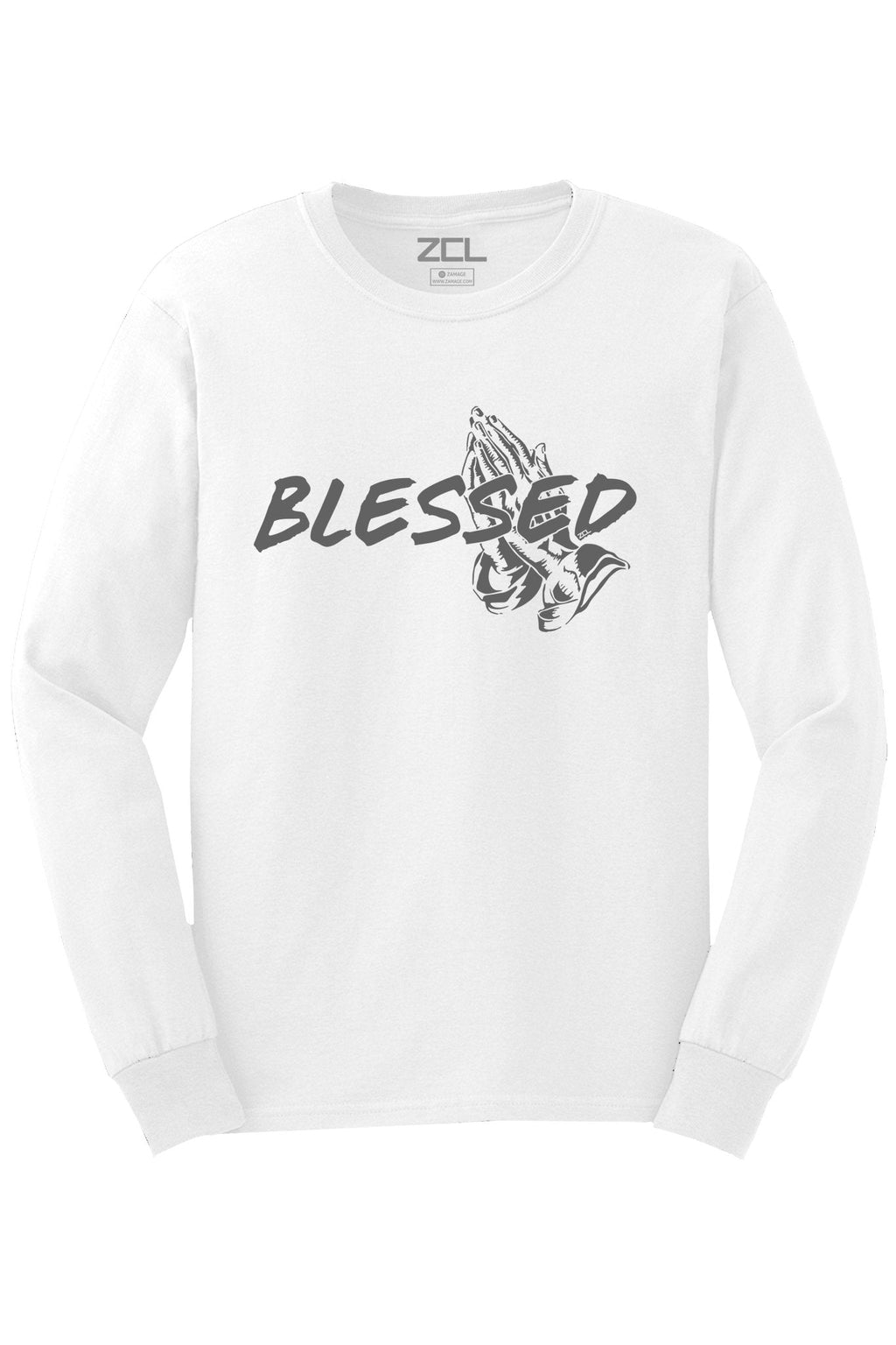 Blessed Long Sleeve Tee (Grey Logo)