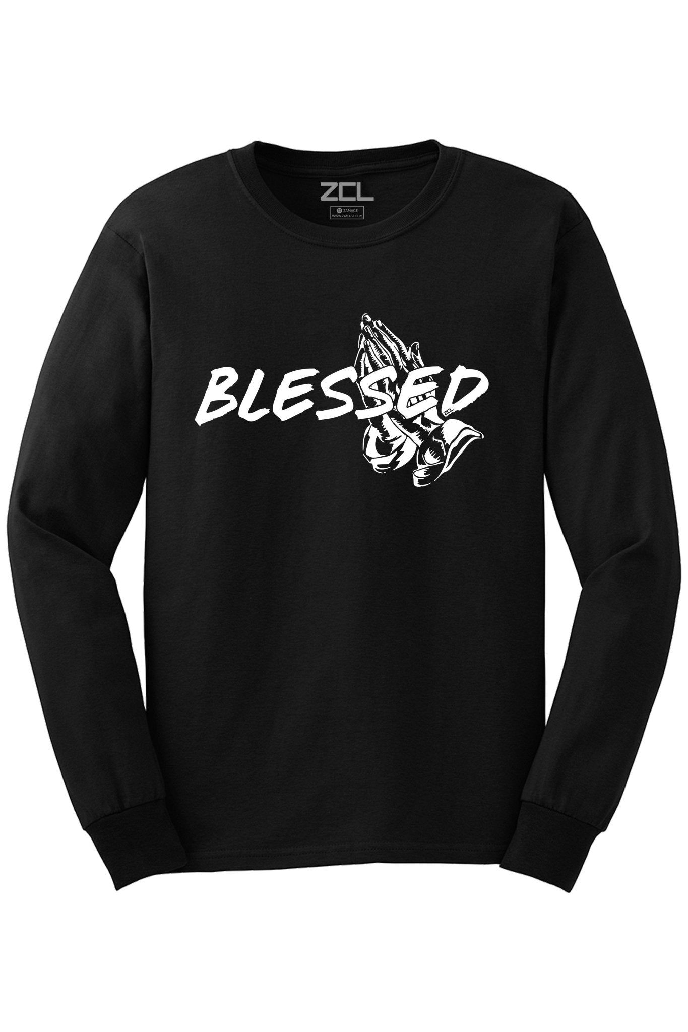 Blessed Long Sleeve Tee (White Logo)