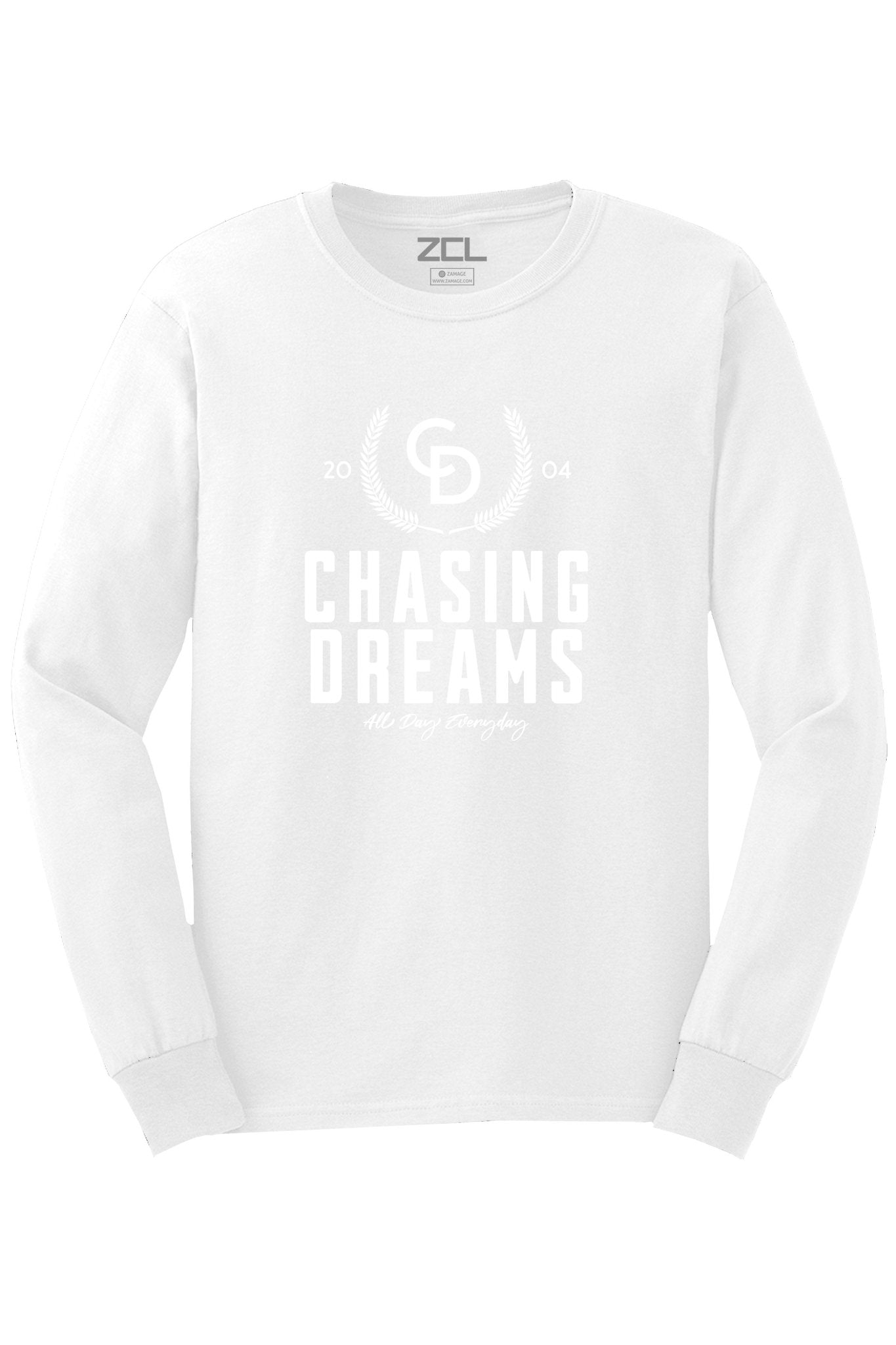 Chasing Dreams Long Sleeve Tee (White Logo)