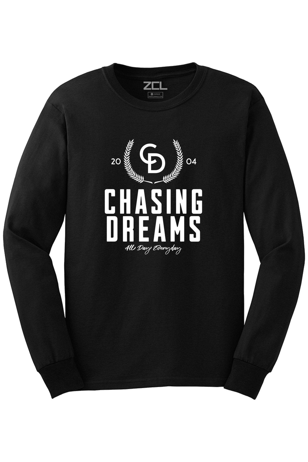Chasing Dreams Long Sleeve Tee (White Logo)