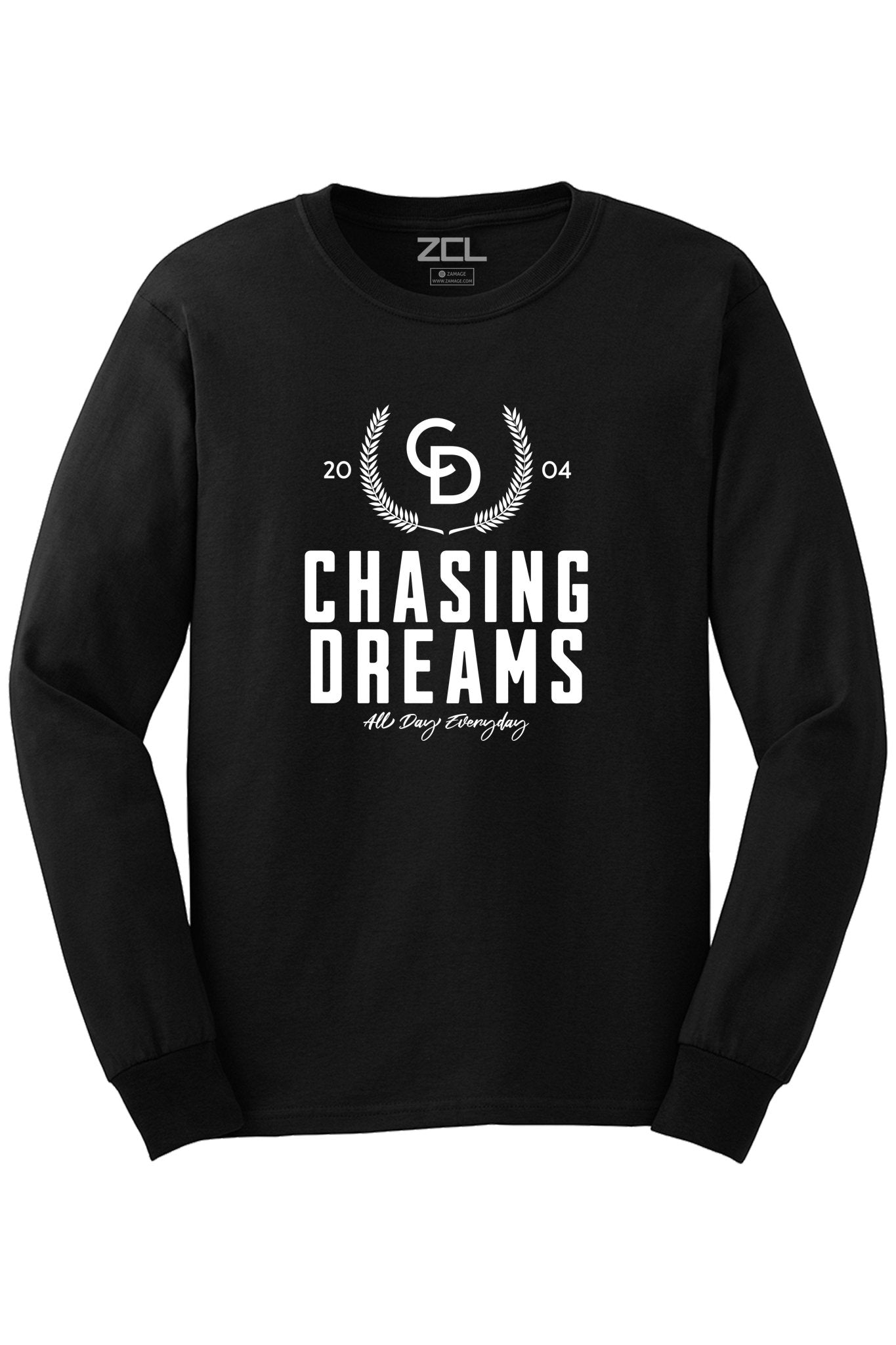 Chasing Dreams Long Sleeve Tee (White Logo)