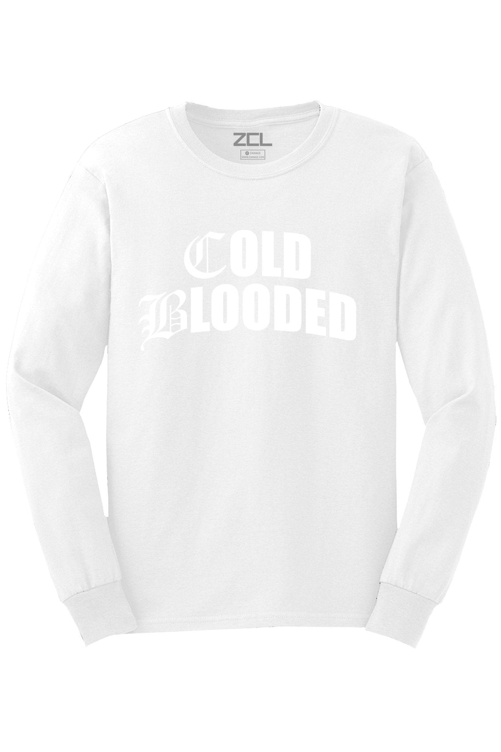 Cold Blooded Long Sleeve Tee (White Logo)