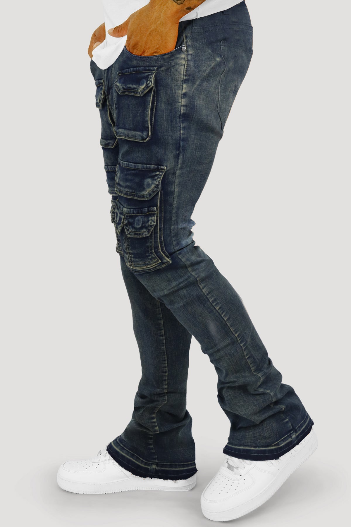 Dropcut Stacked Denim (Blue Wash) (M8525D)