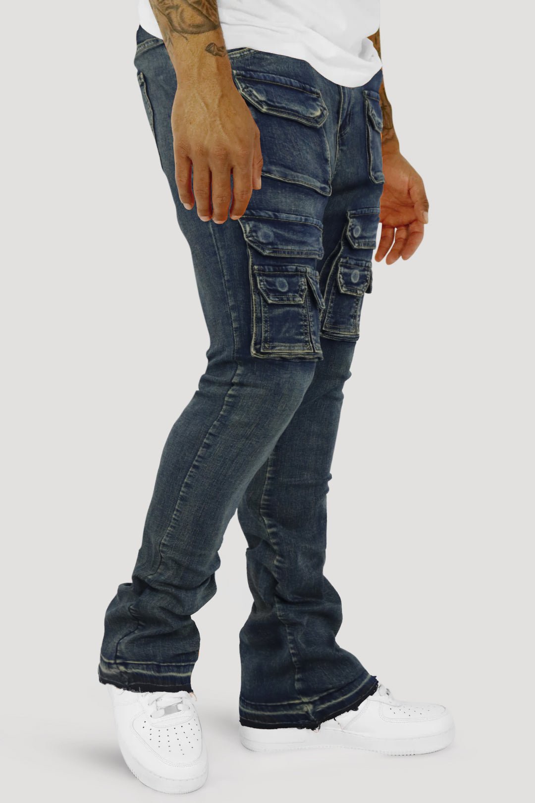 Dropcut Stacked Denim (Blue Wash) (M8525D)