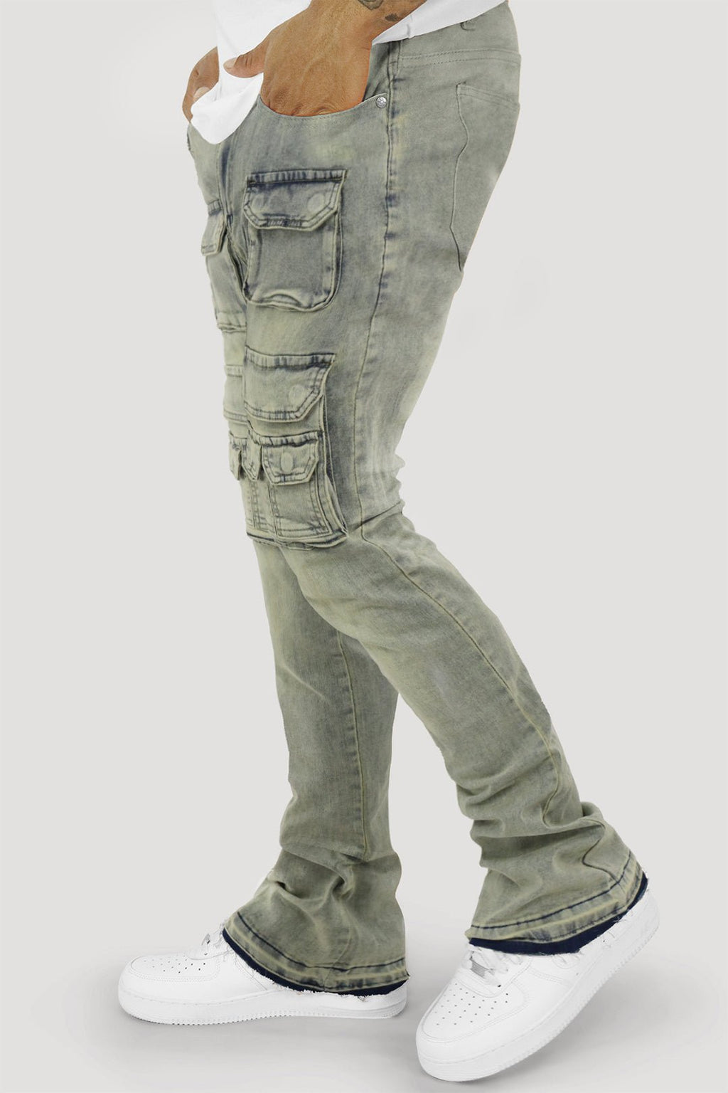 Dropcut Stacked Denim (Dirty Vintage) (M8525D)