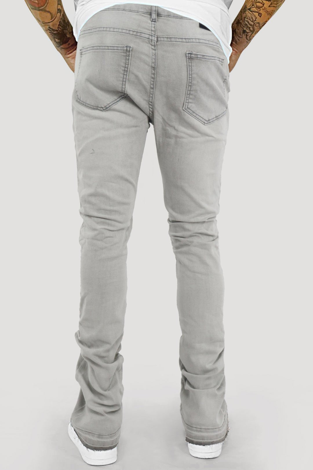 Dropcut Stacked Denim (Grey Wash) (M8525D)