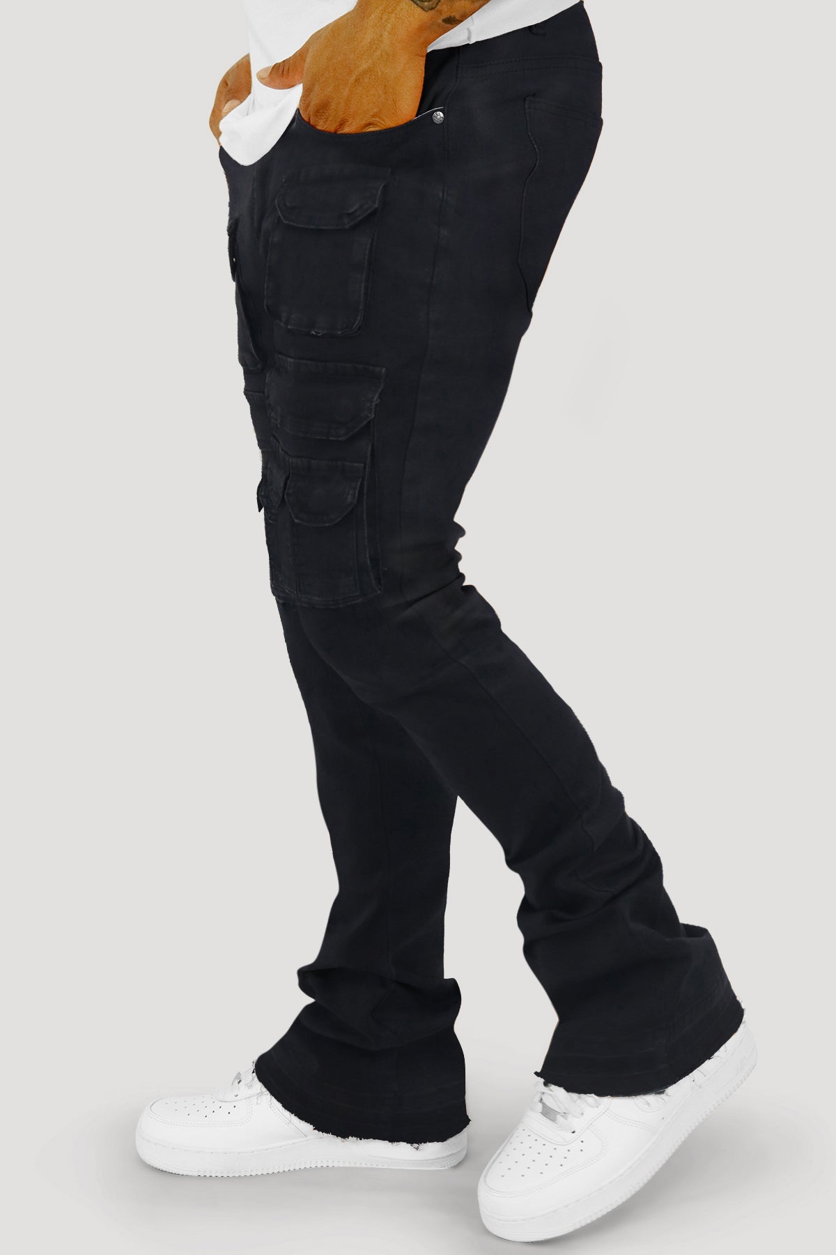 Dropcut Stacked Denim (Jet Black) (M8525D)