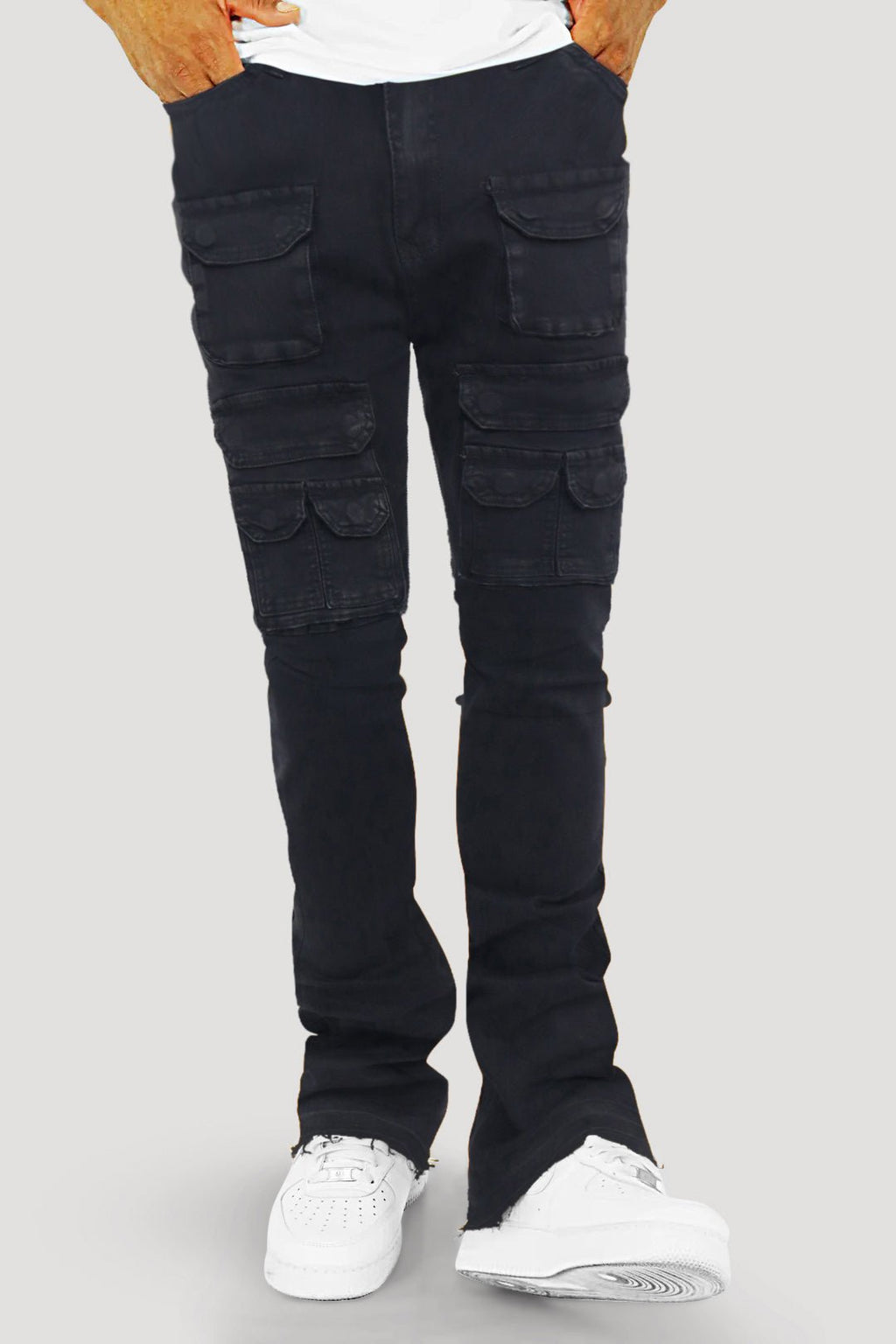 Dropcut Stacked Denim (Jet Black) (M8525D)