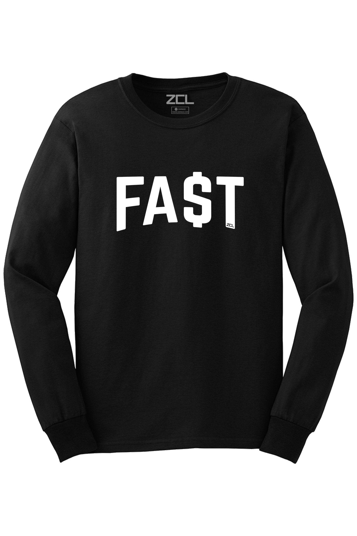 Fa$t Money Long Sleeve Tee (White Logo)