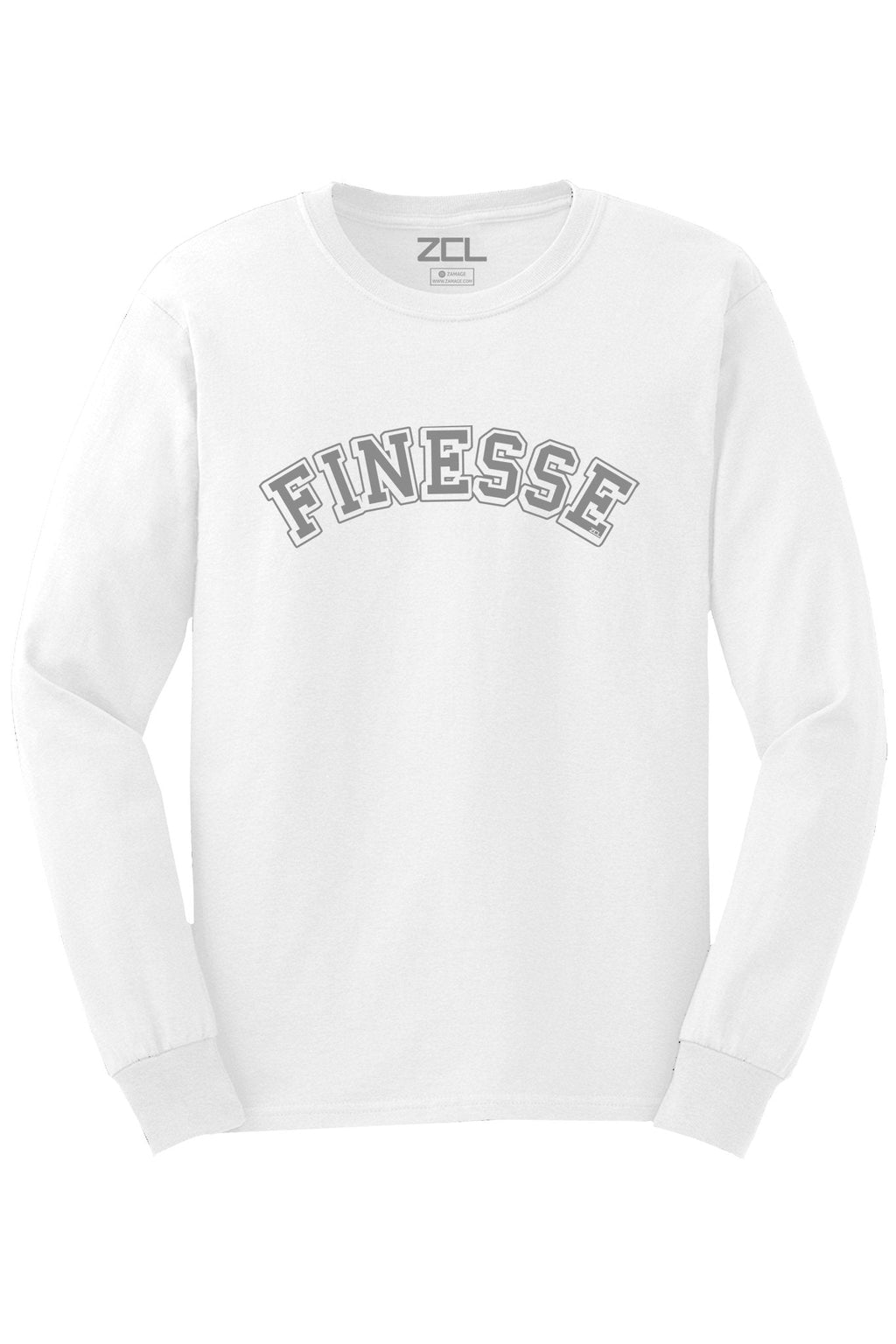 Finesse Long Sleeve Tee (Grey Logo)
