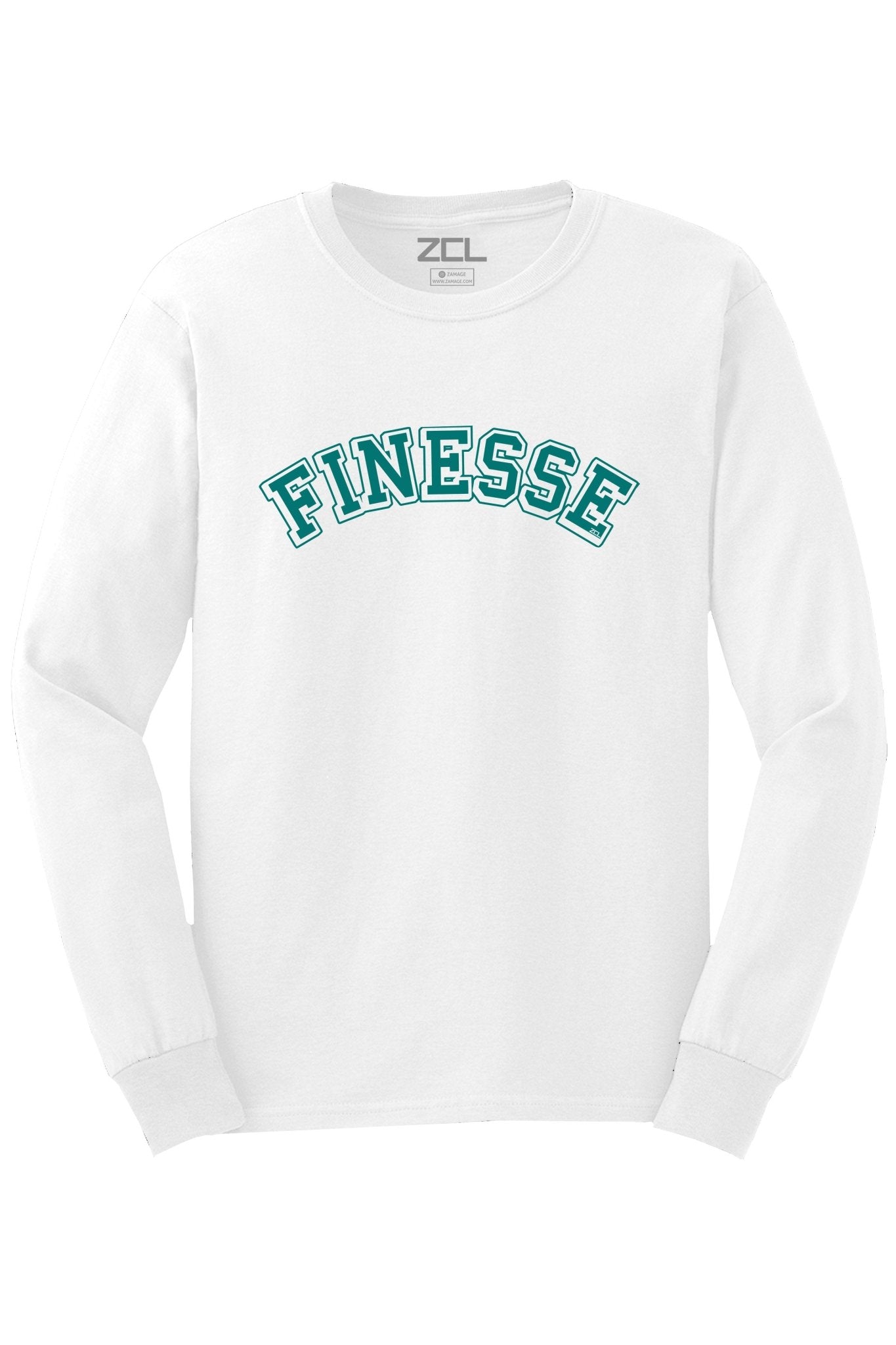 Finesse Long Sleeve Tee (Teal Logo)