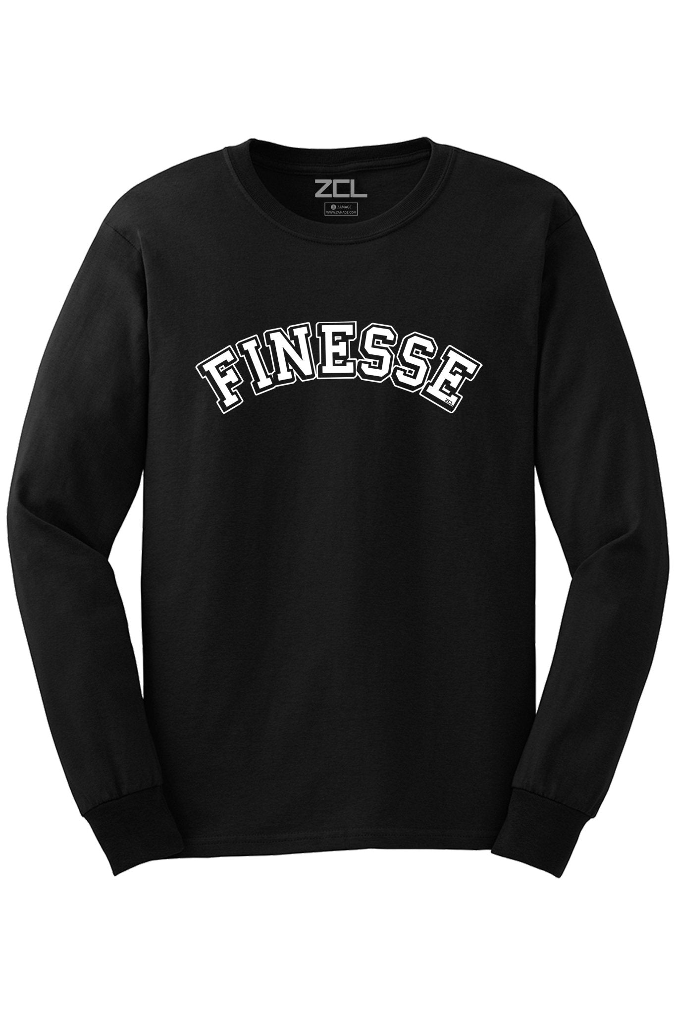 Finesse Long Sleeve Tee (White Logo)
