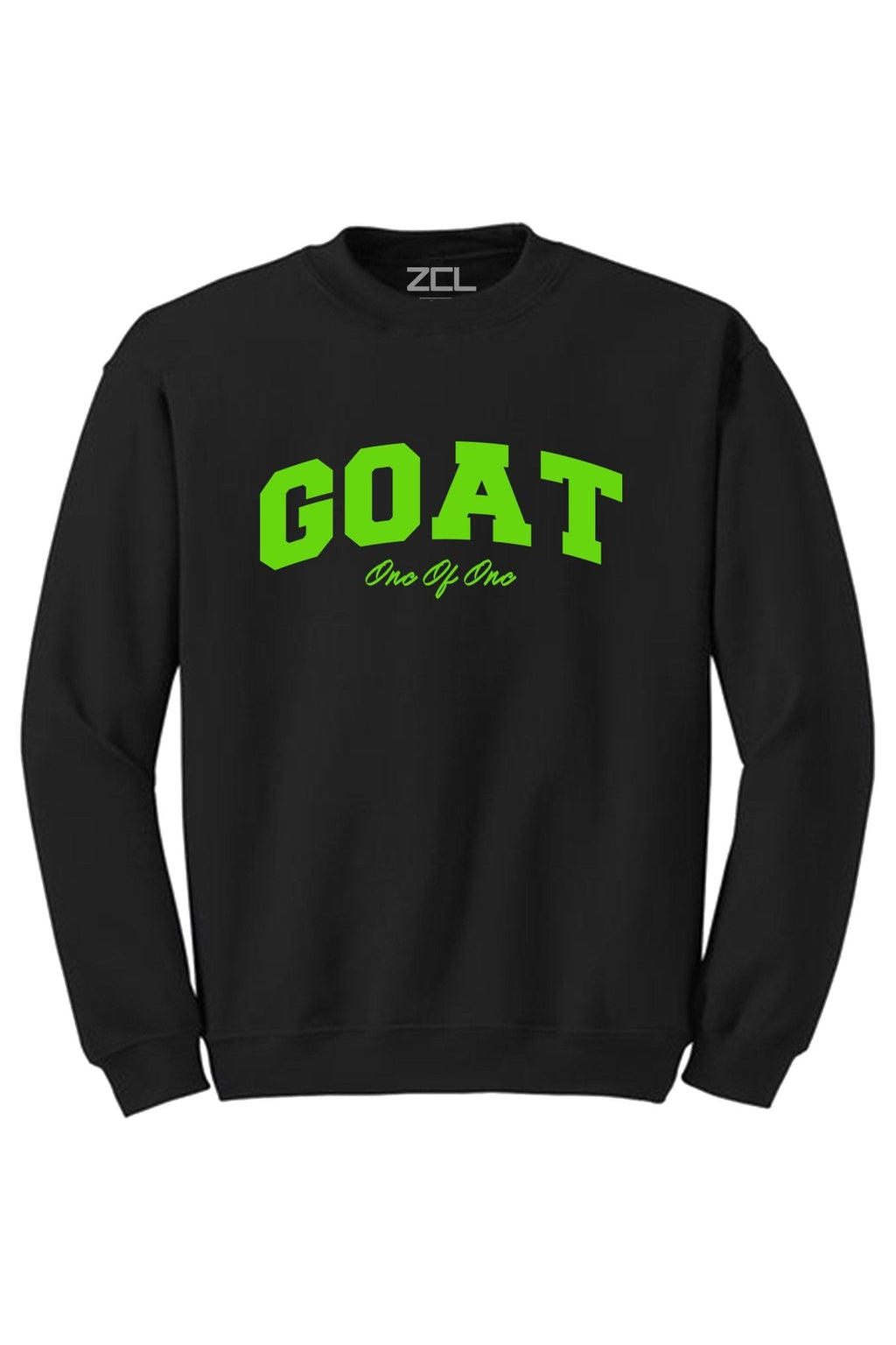 Goat Crewneck Sweatshirt (Lime Green Logo)