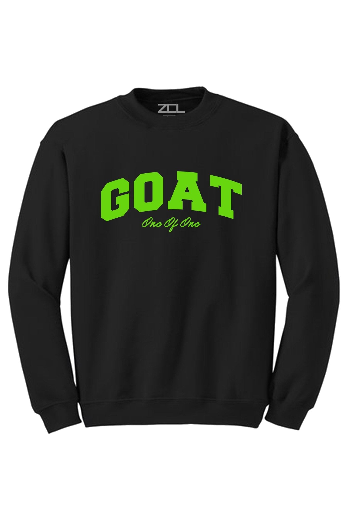 Goat Crewneck Sweatshirt (Lime Green Logo)