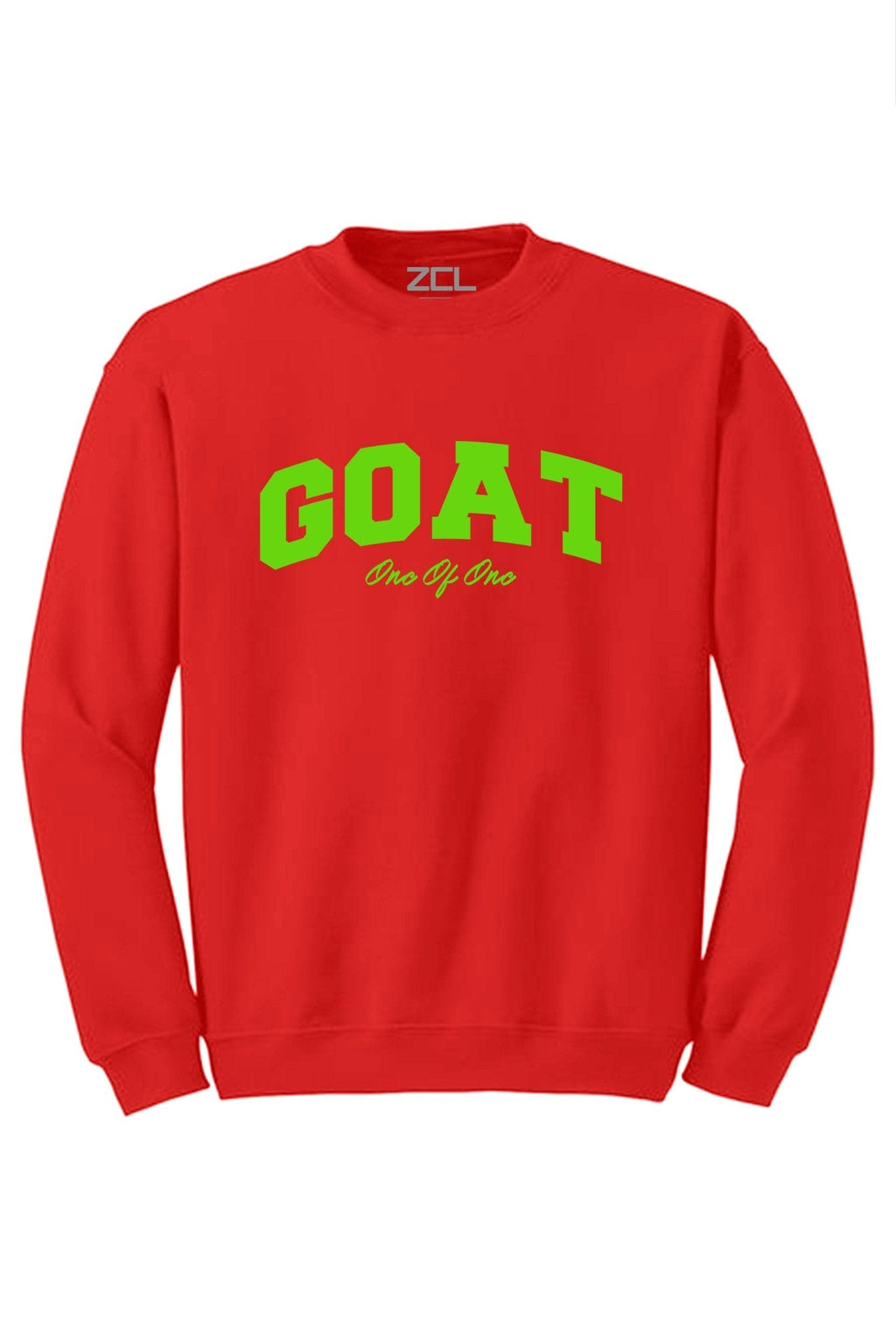 Goat Crewneck Sweatshirt (Lime Green Logo)