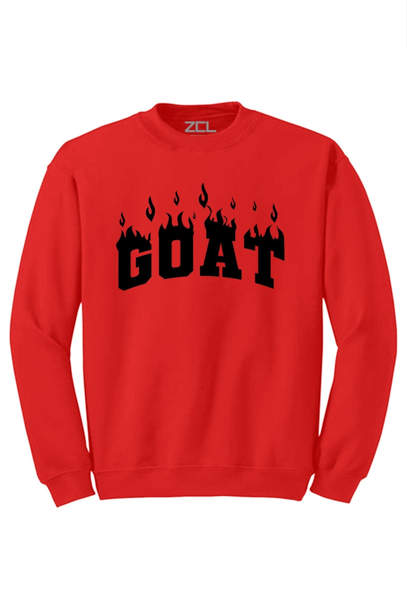 Goat Flame Crewneck Sweatshirt (Black Logo)