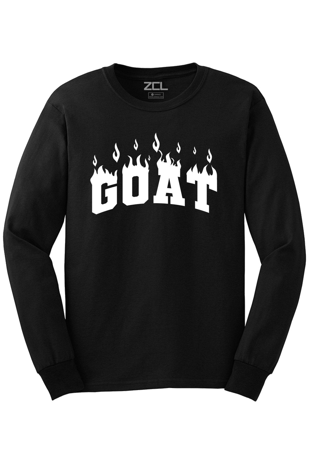 Goat Flame Long Sleeve Tee (White Logo)