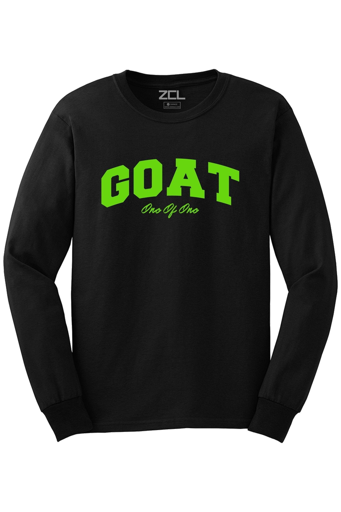 Goat Long Sleeve Tee (Lime Green Logo)