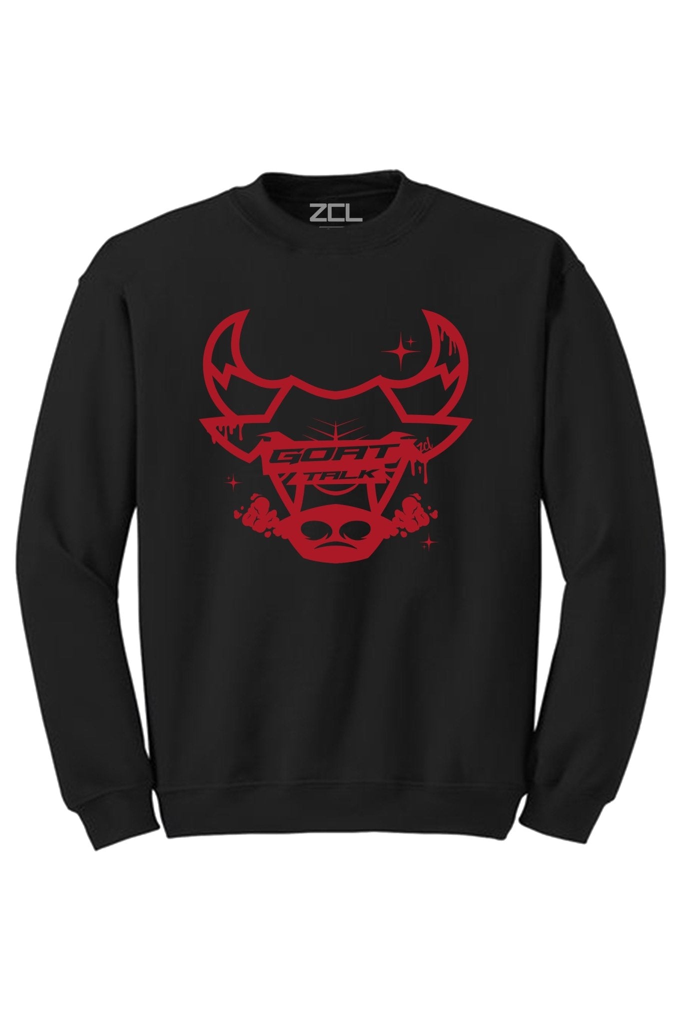 Goat Talk Crewneck Sweatshirt (Red Logo)