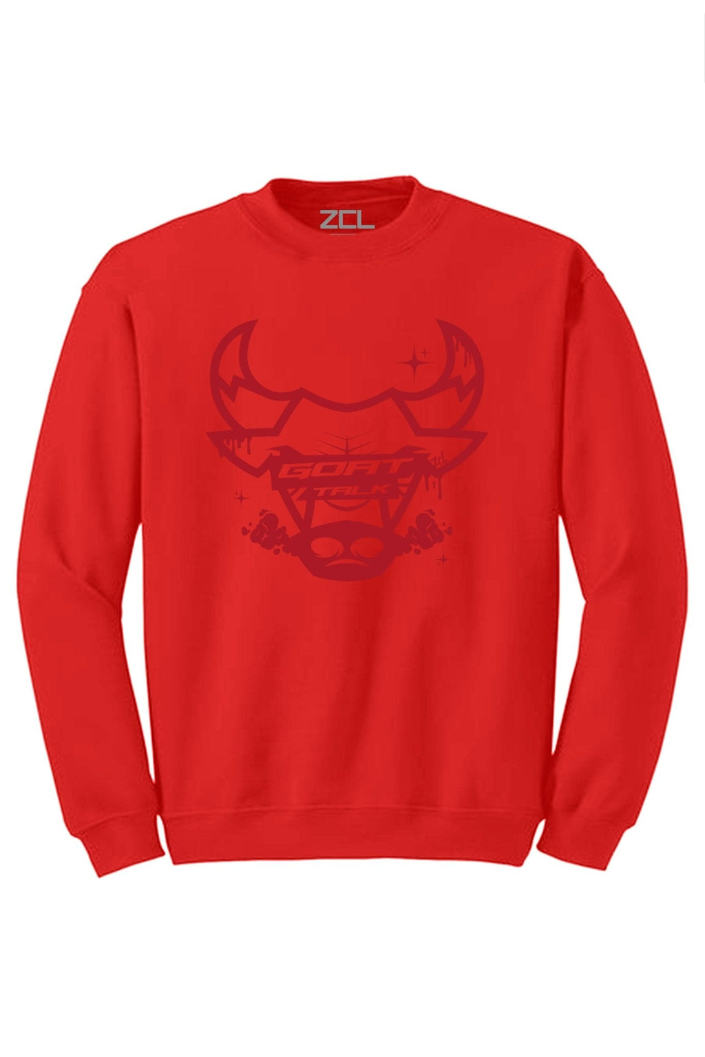 Goat Talk Crewneck Sweatshirt (Red Logo)
