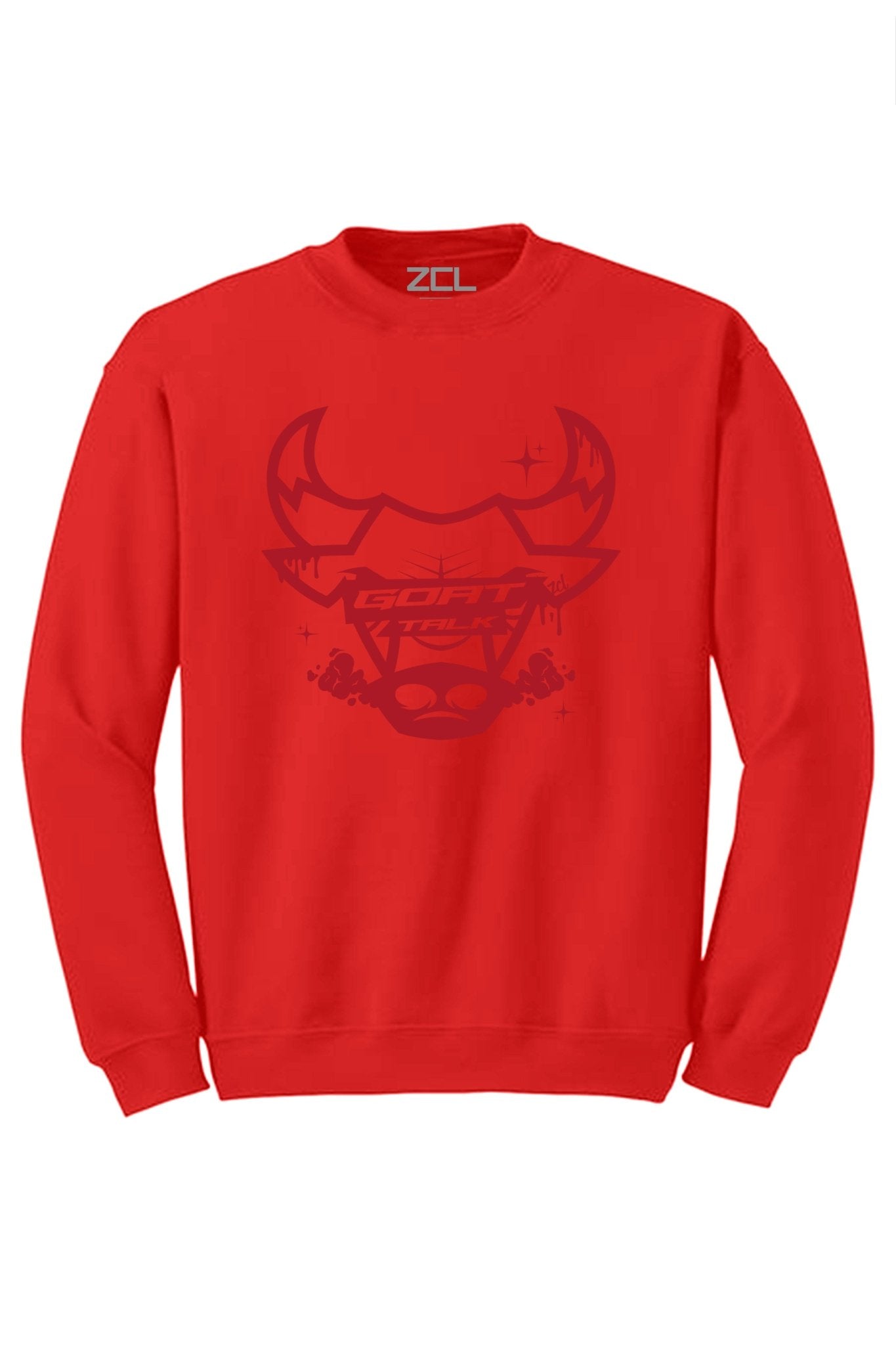 Goat Talk Crewneck Sweatshirt (Red Logo)