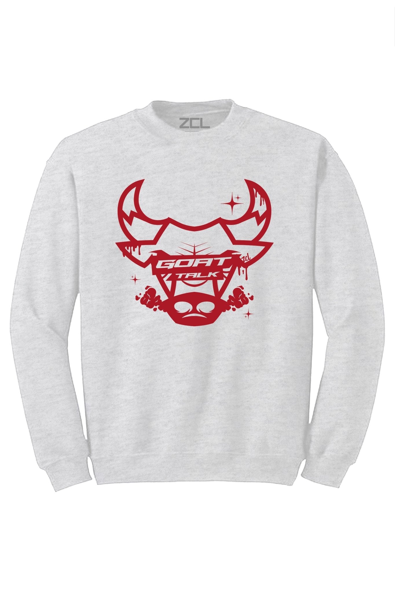 Goat Talk Crewneck Sweatshirt (Red Logo)