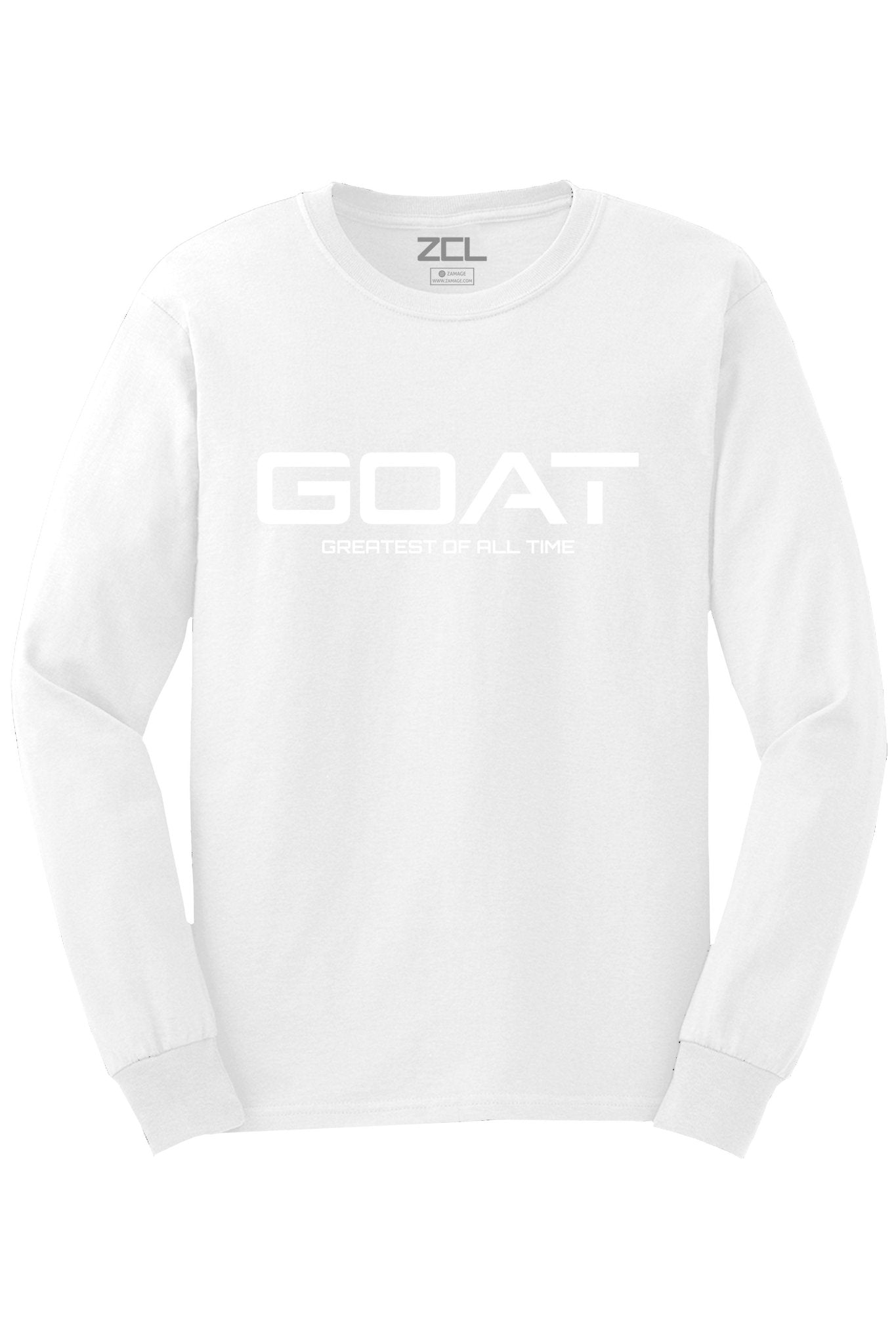 Greatest Of All Time V2 Long Sleeve Tee (White Logo)