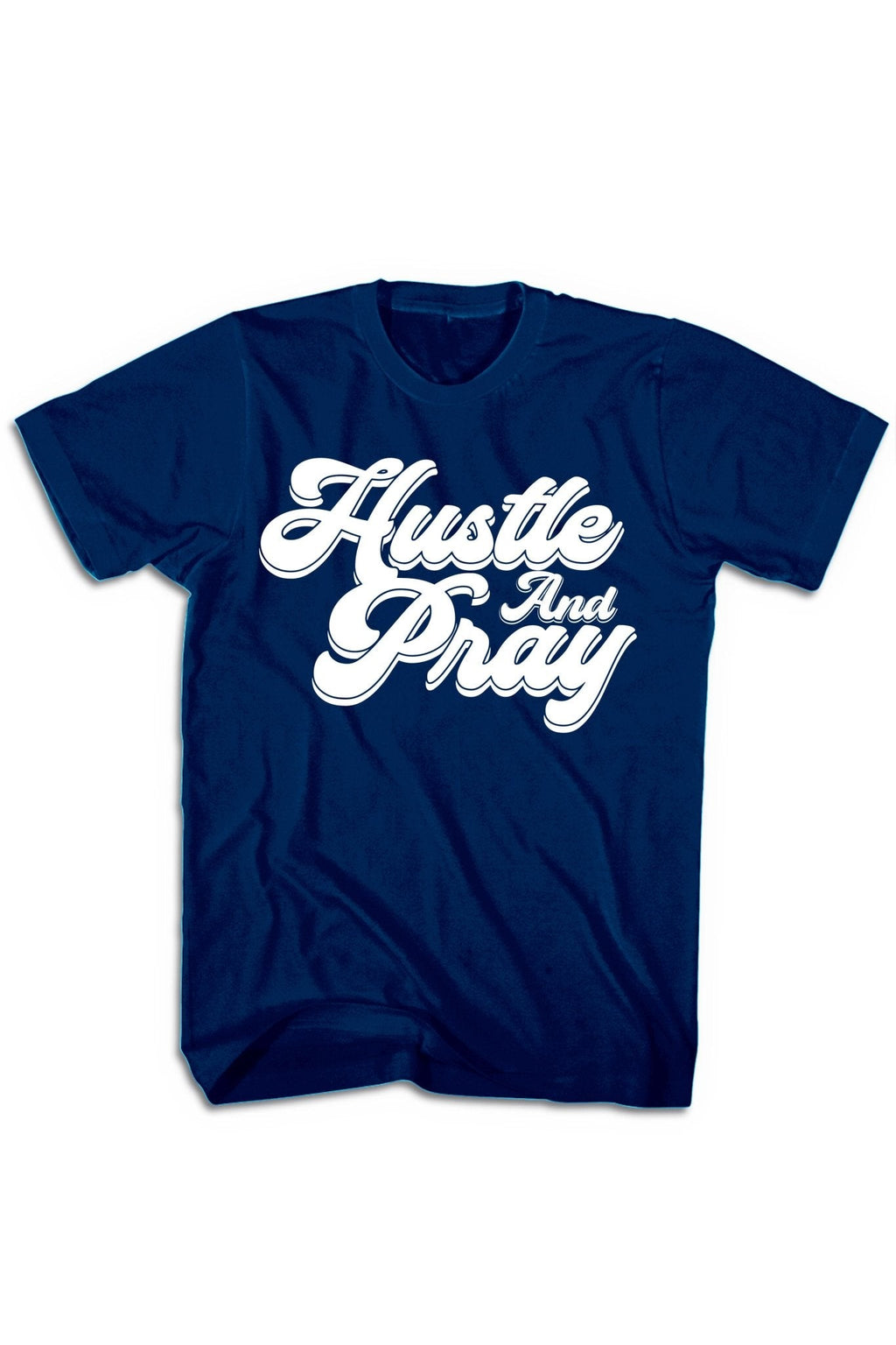 Hustle And Pray Tee (White Logo)
