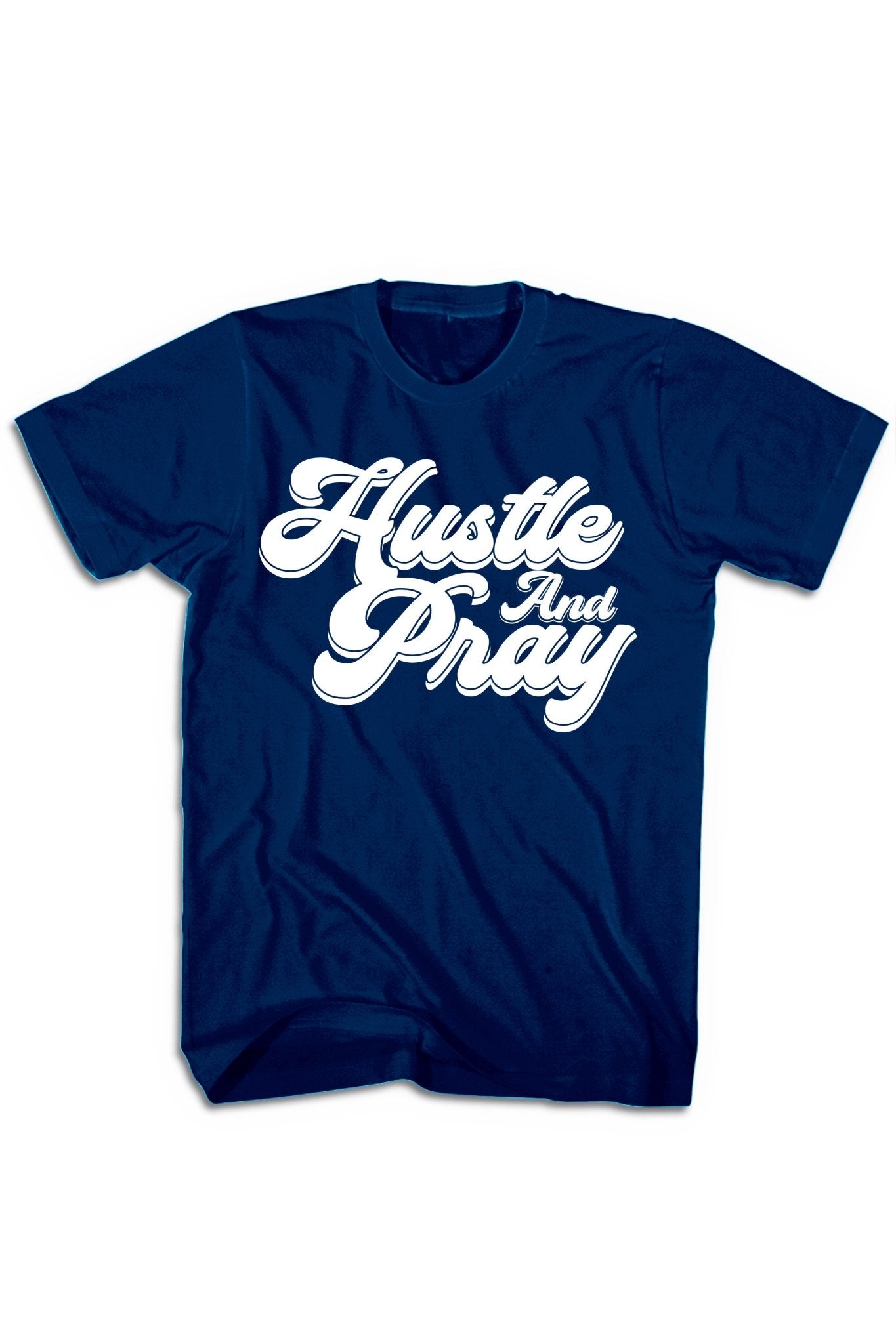 Hustle And Pray Tee (White Logo)