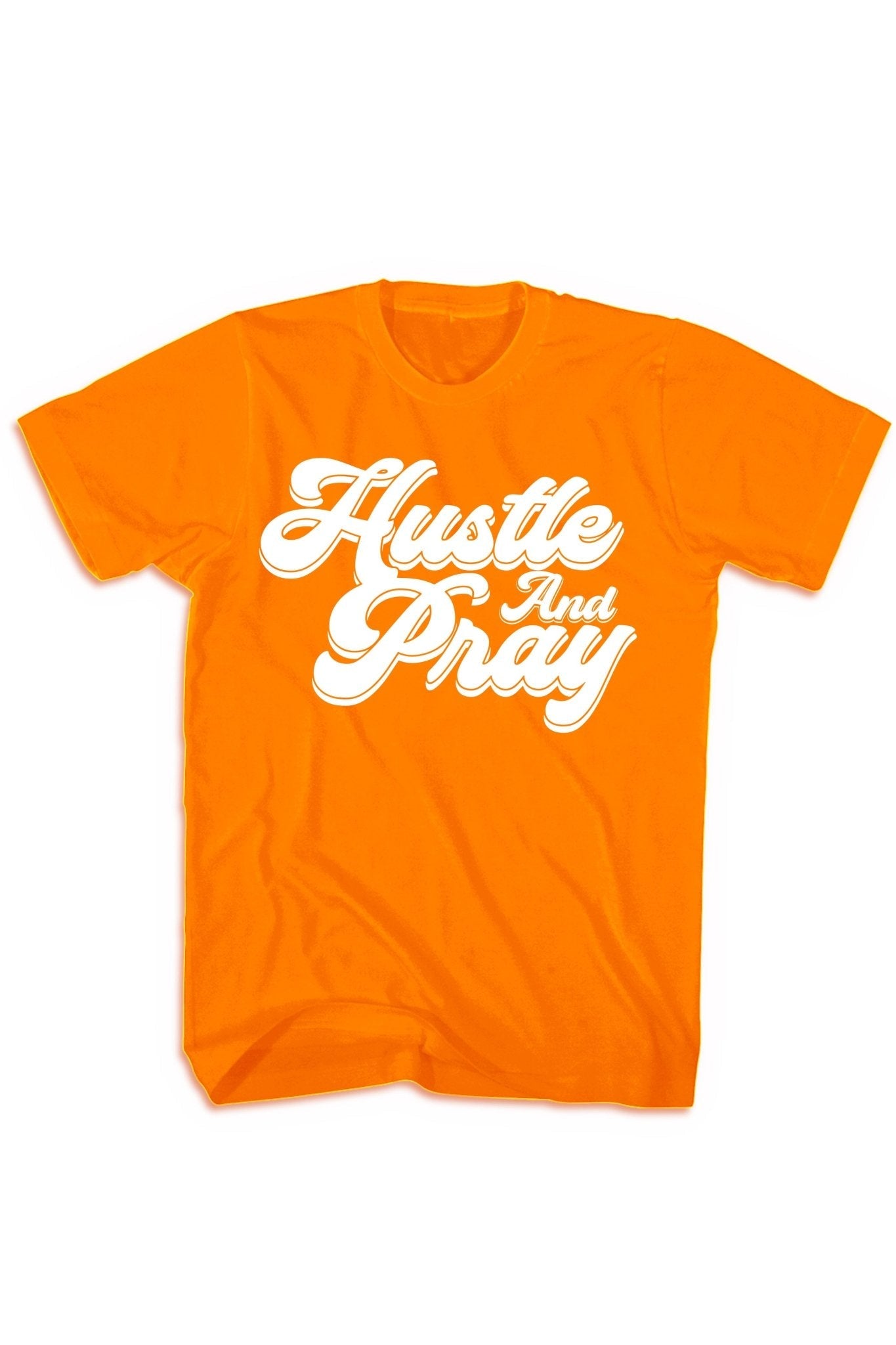Hustle And Pray Tee (White Logo)