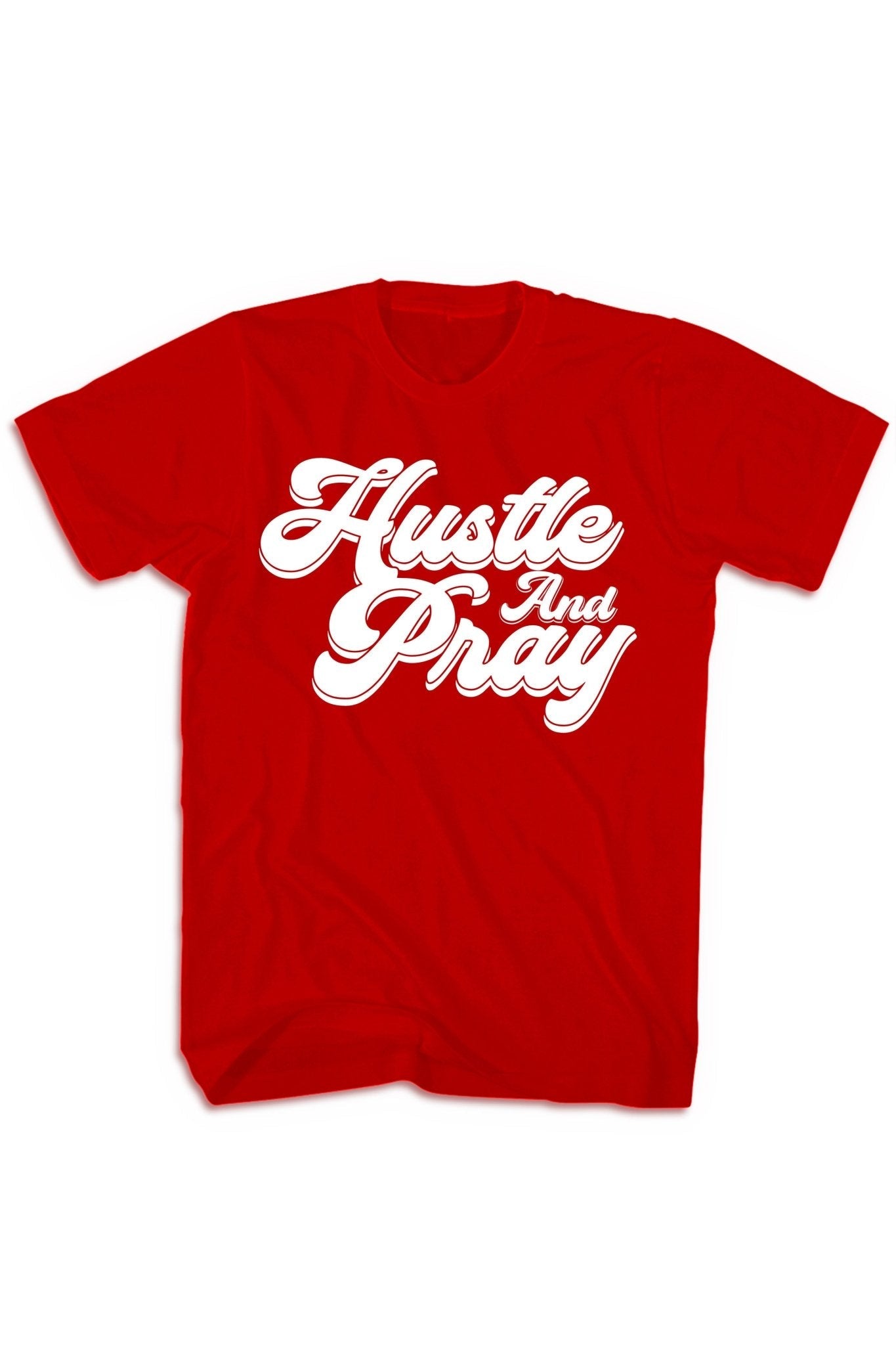 Hustle And Pray Tee (White Logo)