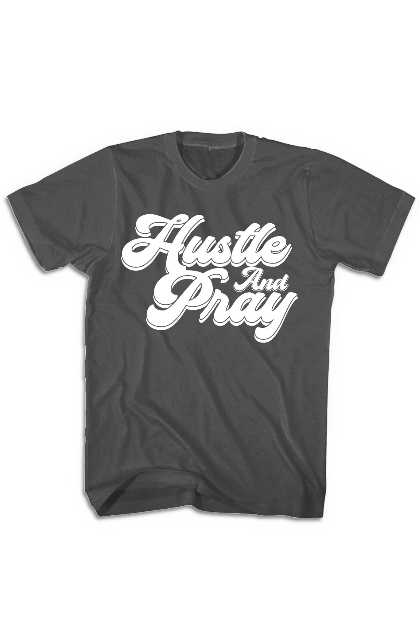 Hustle And Pray Tee (White Logo)