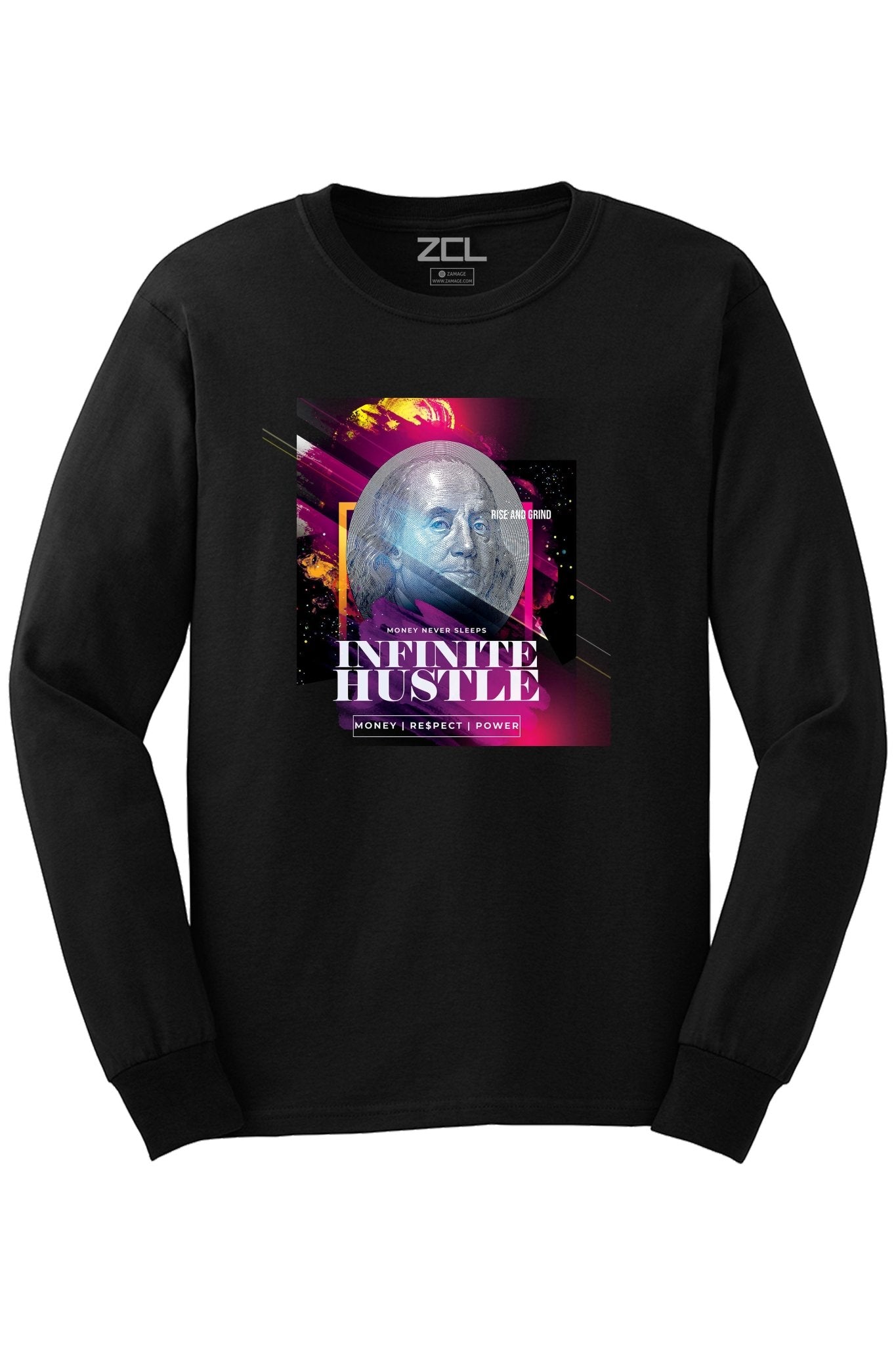 Infinite Hustle Long Sleeve Tee (Multi Color Logo)