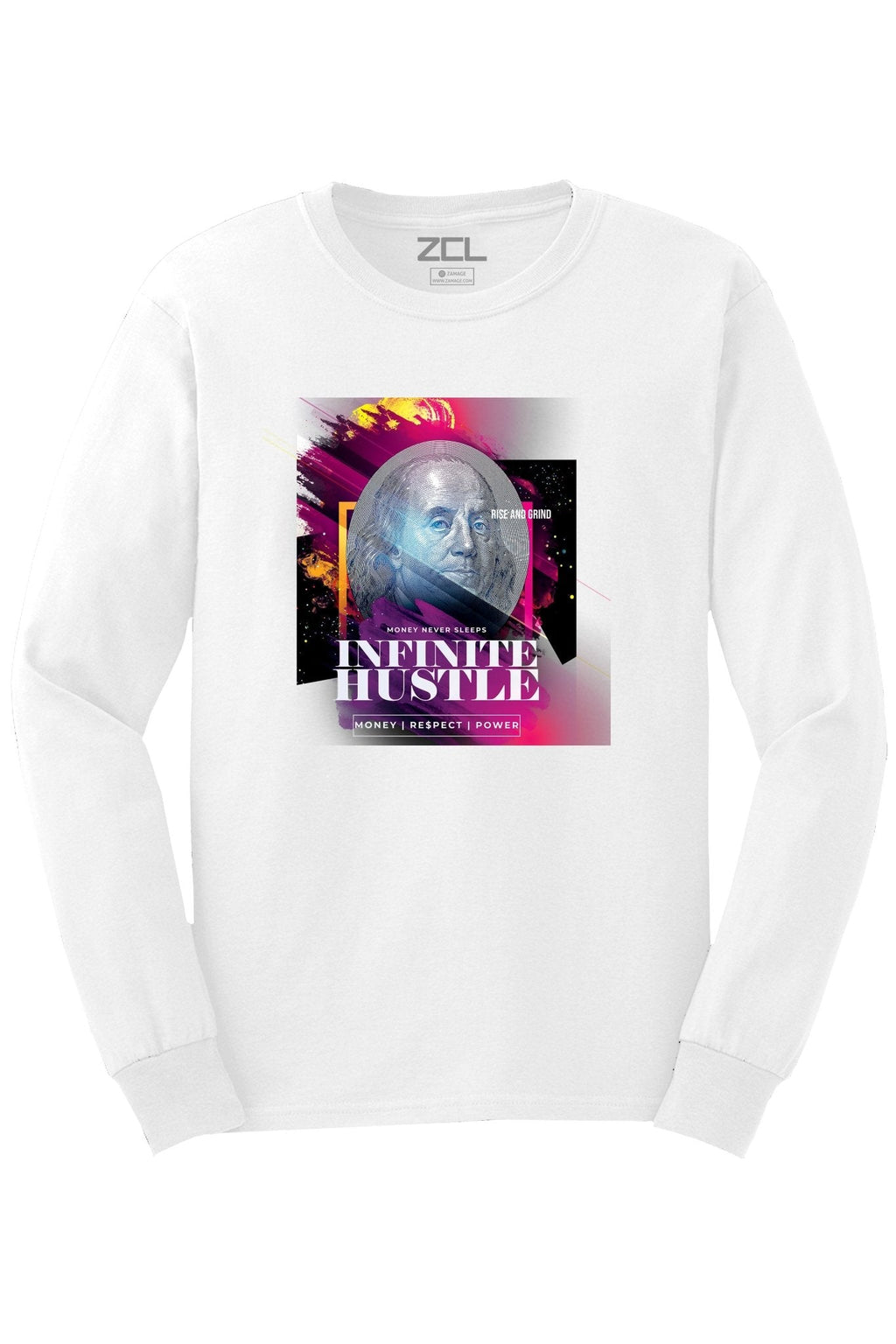 Infinite Hustle Long Sleeve Tee (Multi Color Logo)