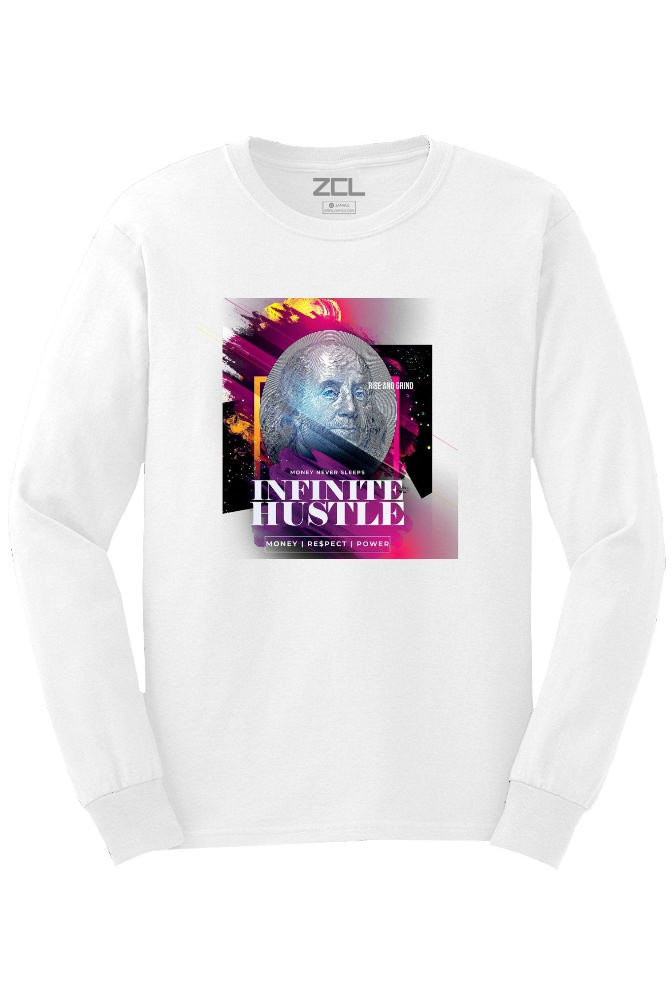 Infinite Hustle Long Sleeve Tee (Multi Color Logo)