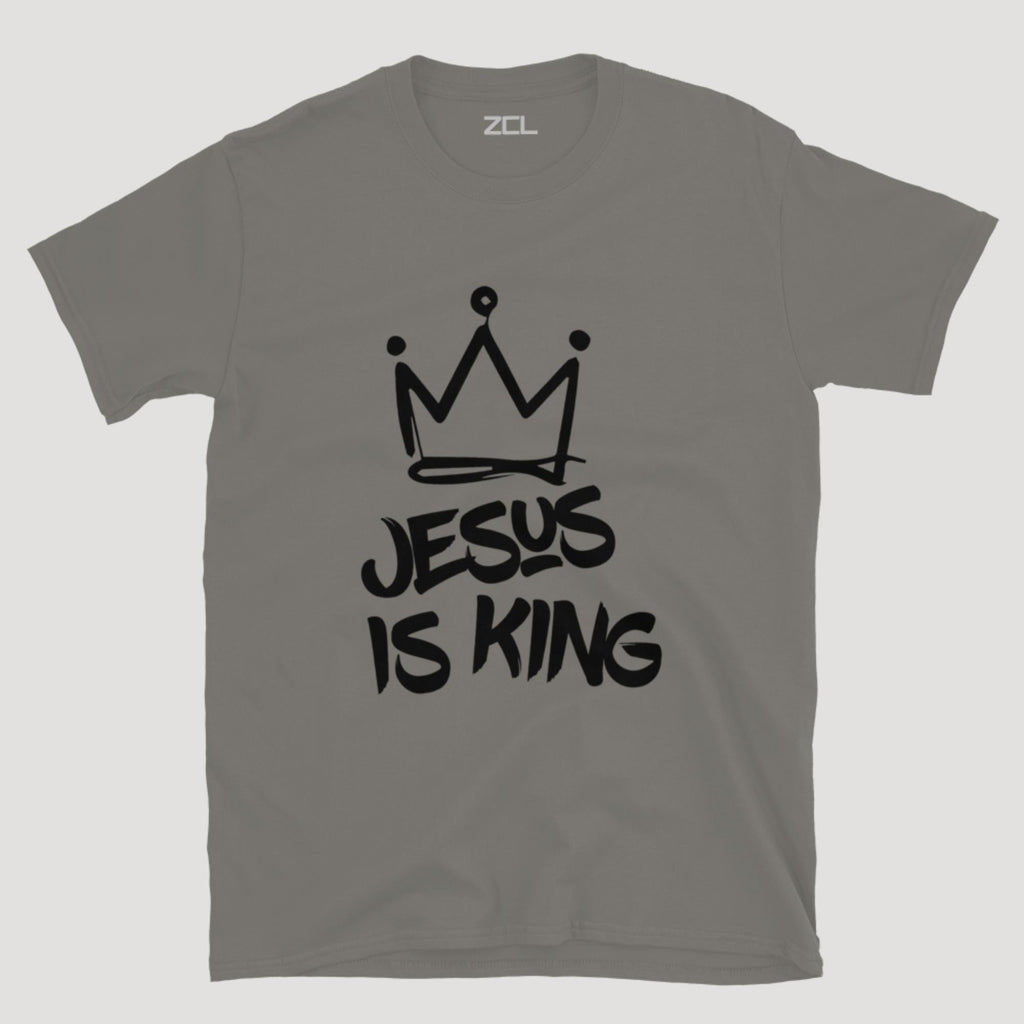 Jesus Is King Tee (Black Logo)