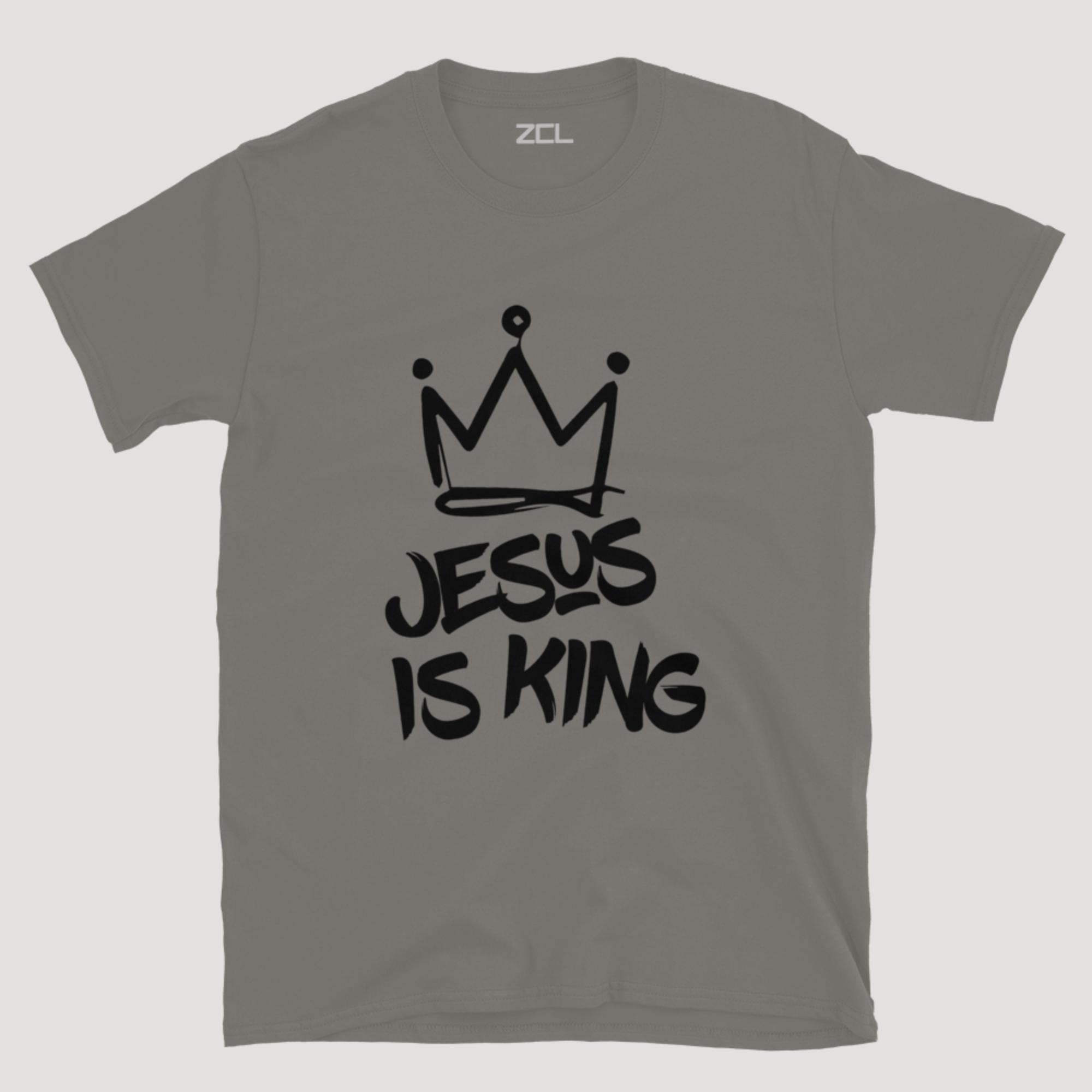 Jesus Is King Tee (Black Logo)
