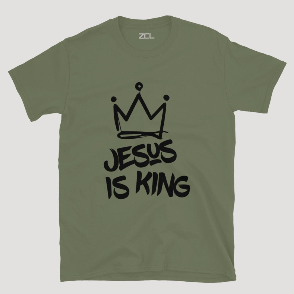 Jesus Is King Tee (Black Logo)