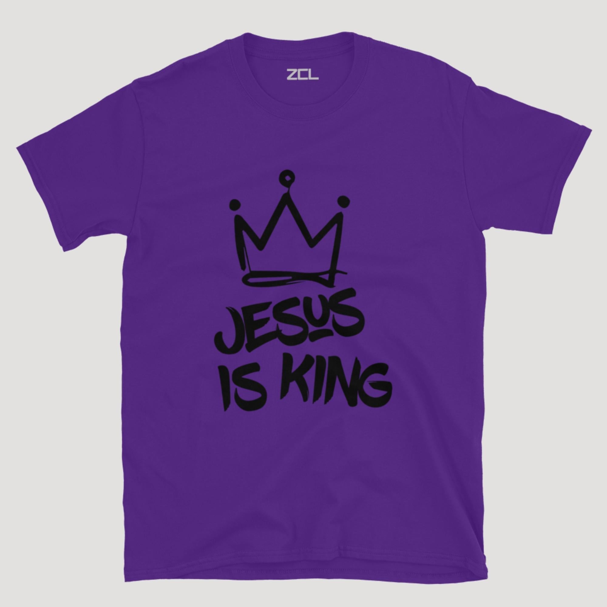 Jesus Is King Tee (Black Logo)