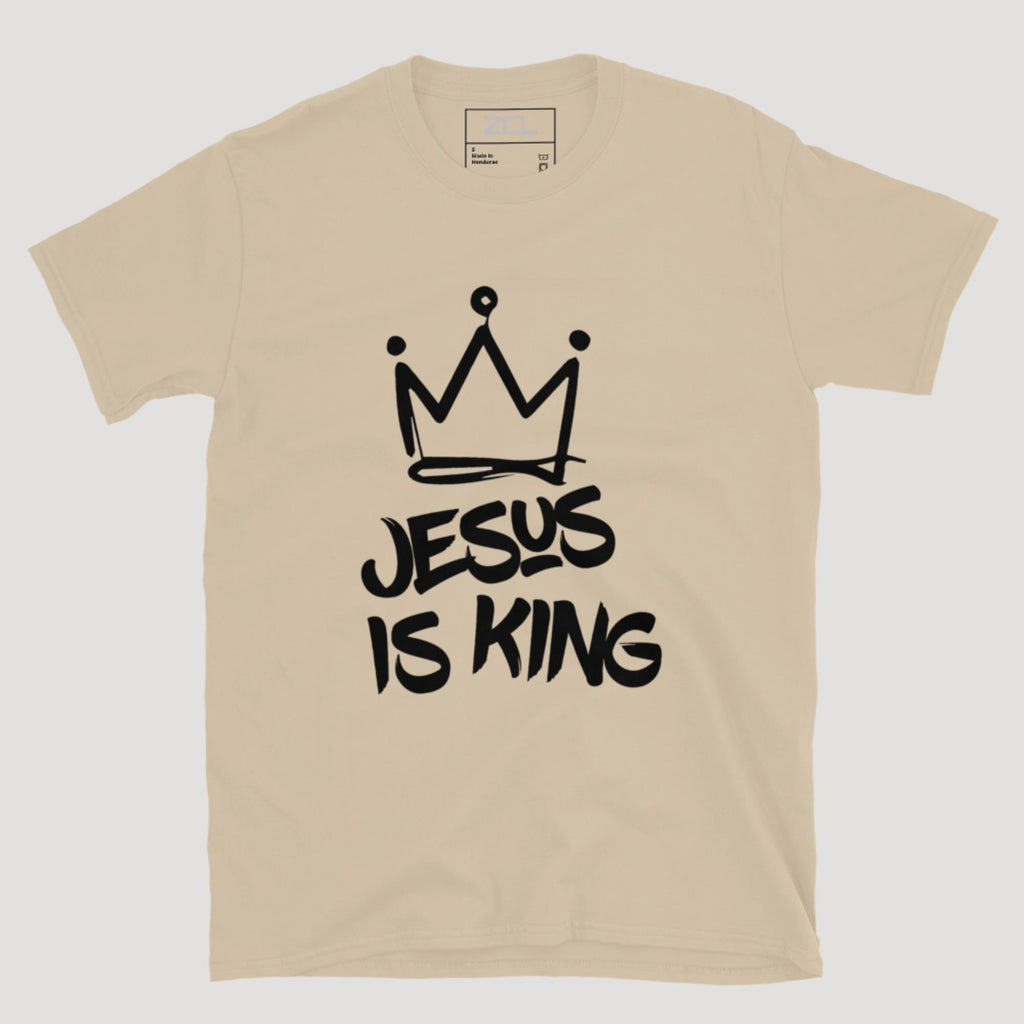 Jesus Is King Tee (Black Logo)