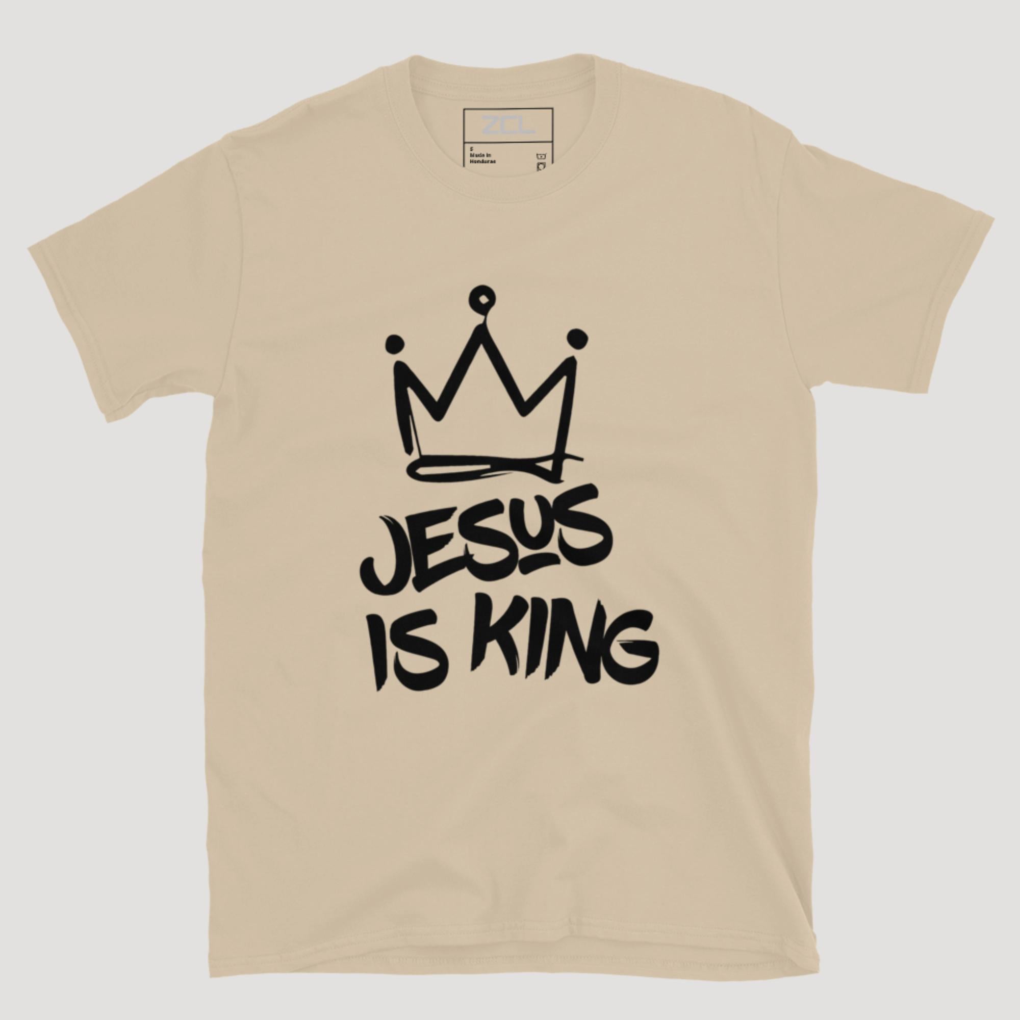 Jesus Is King Tee (Black Logo)