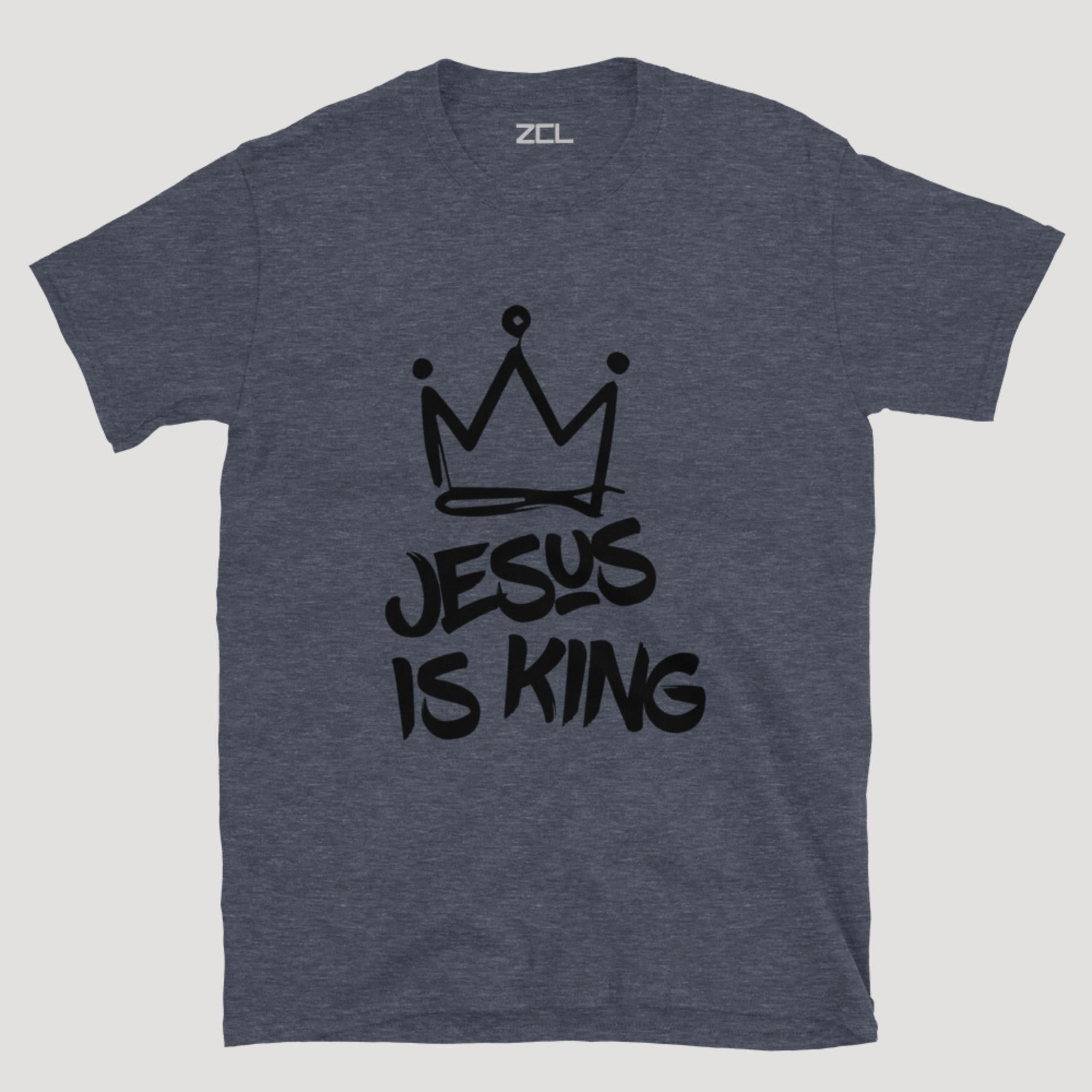 Jesus Is King Tee (Black Logo)