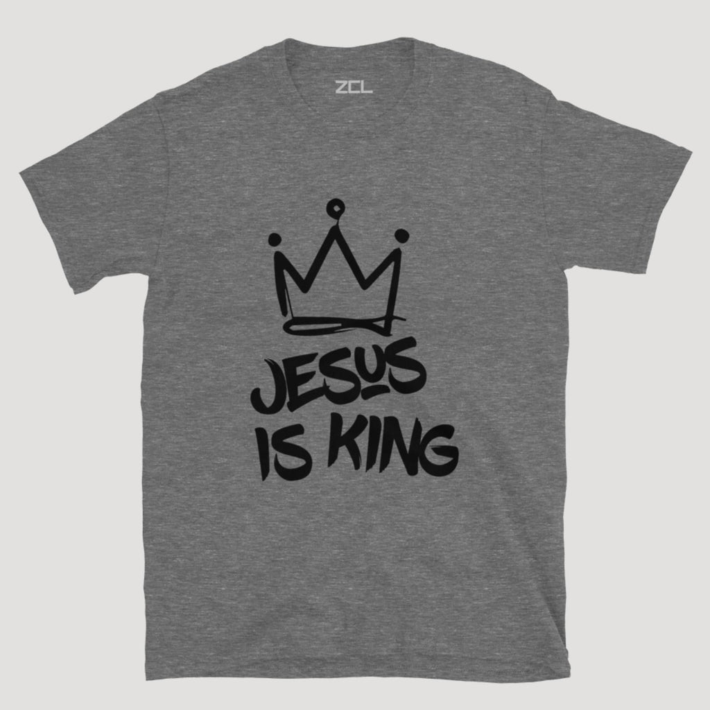 Jesus Is King Tee (Black Logo)