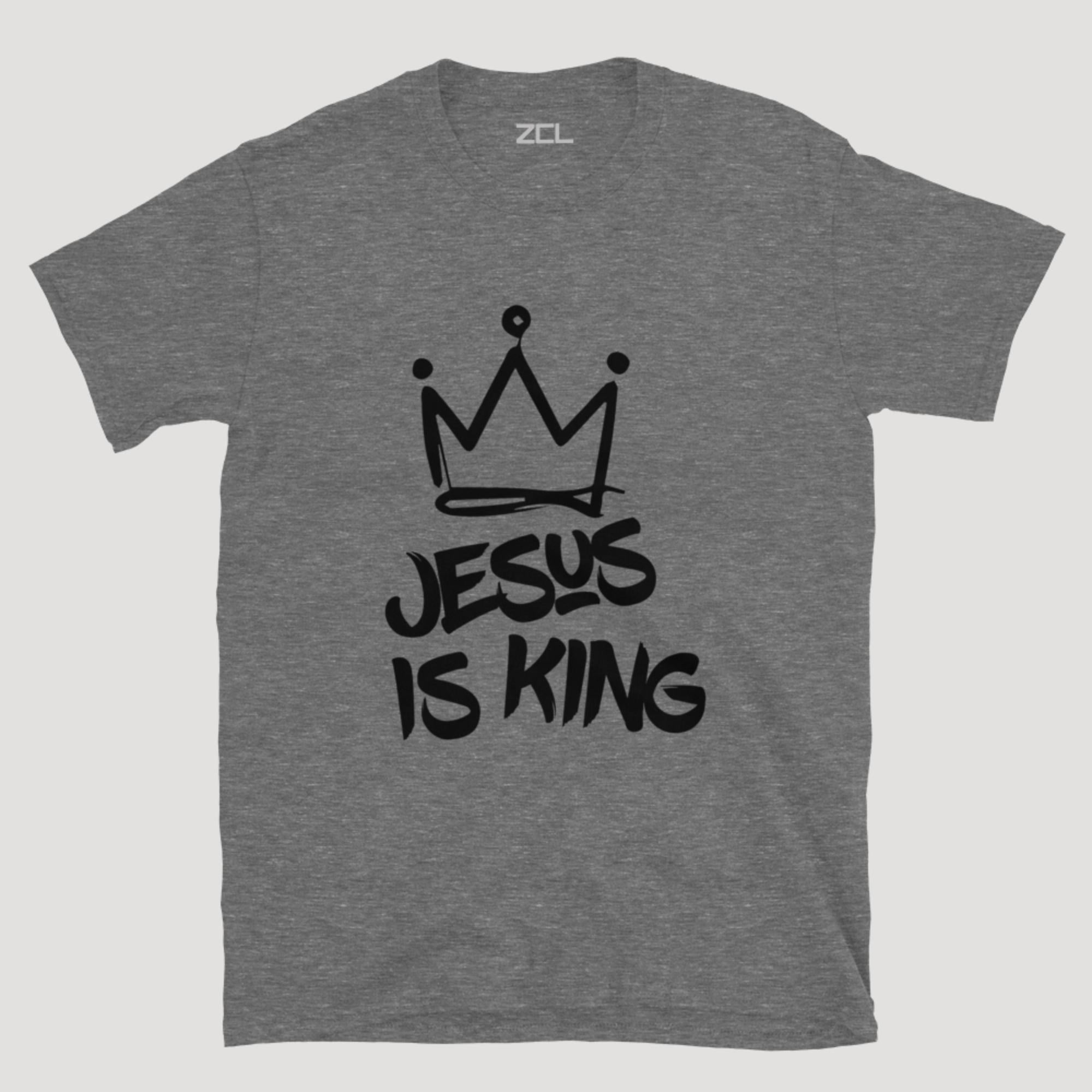 Jesus Is King Tee (Black Logo)