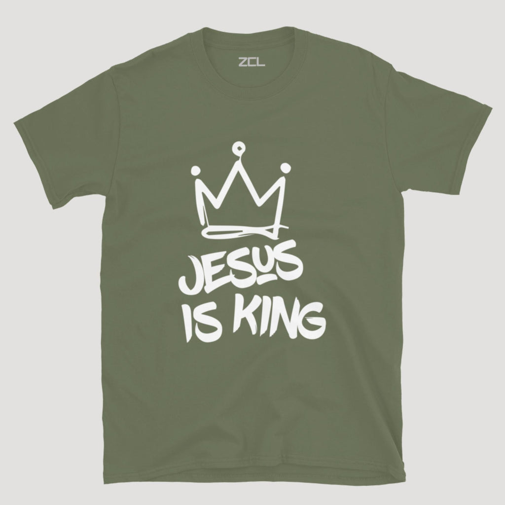 Jesus Is King Tee (White Logo)