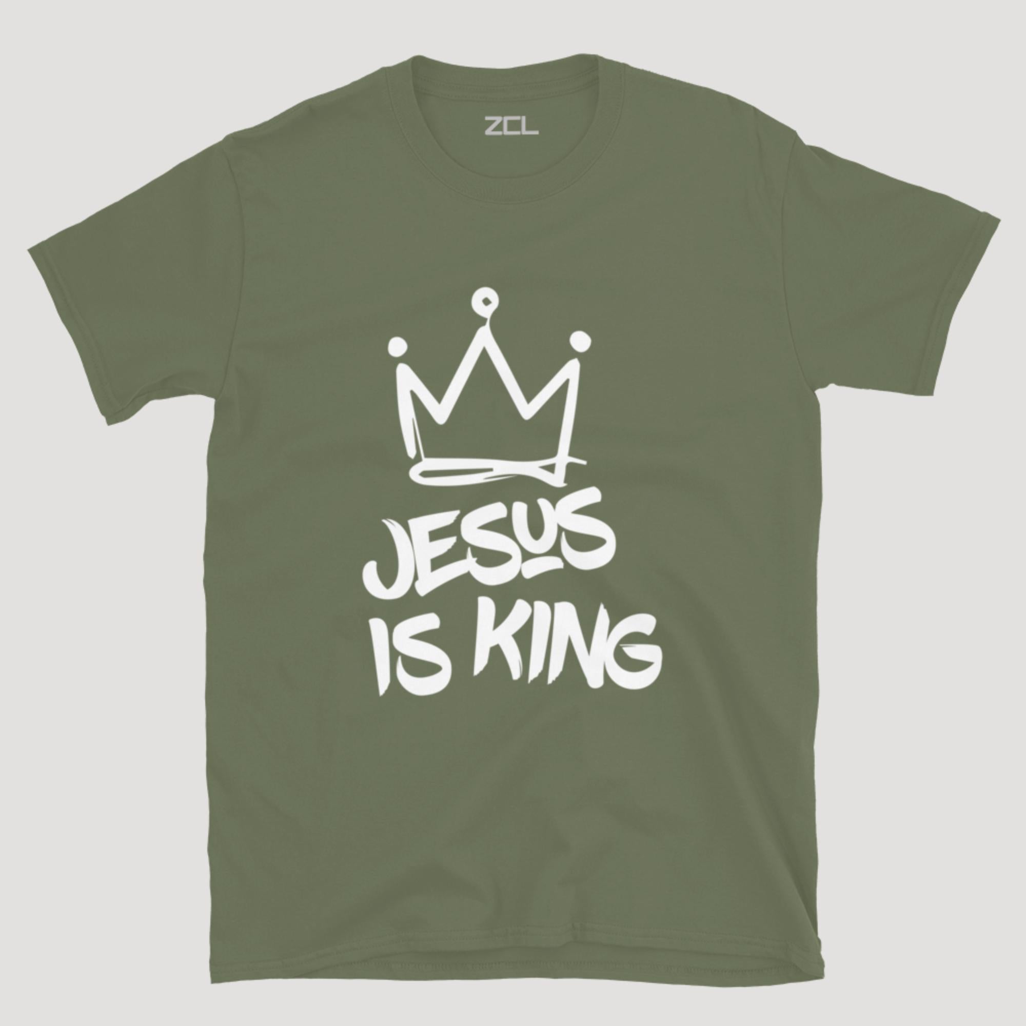 Jesus Is King Tee (White Logo)